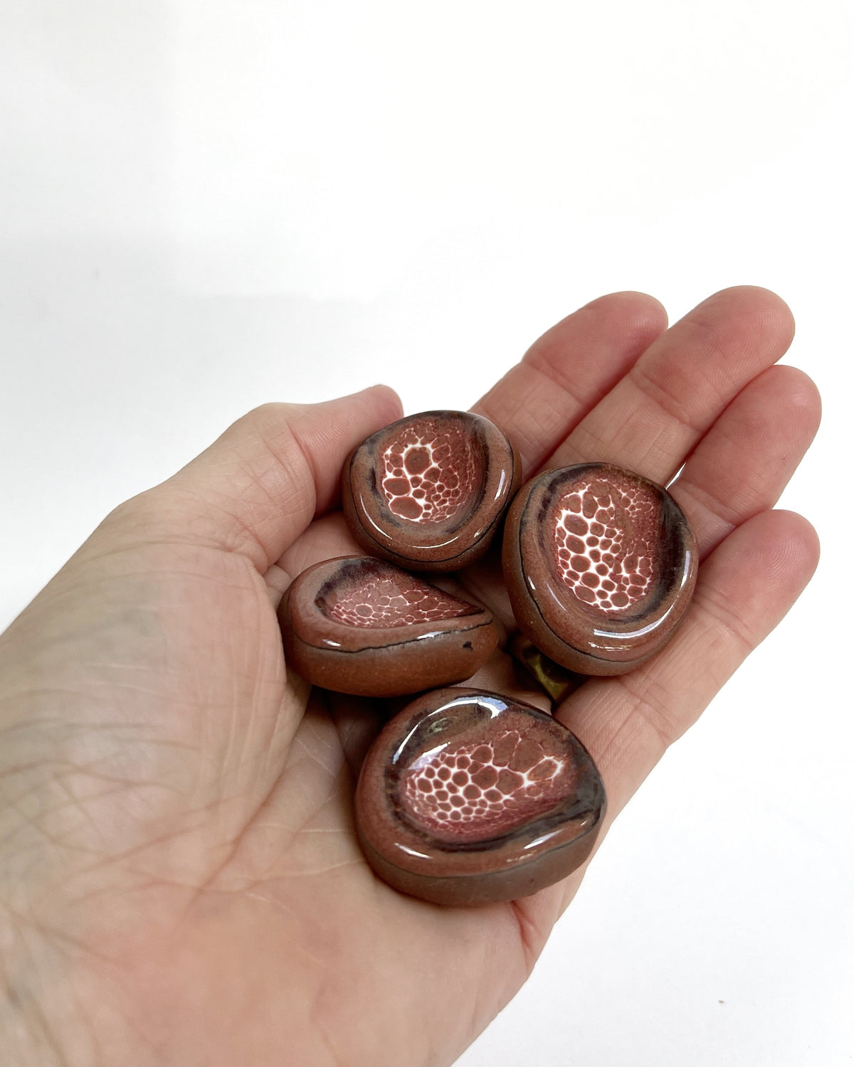 Grounding Stones / Worry Stones in variety of glazes