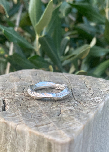 Cuttlefish Cast Sterling Silver Ring