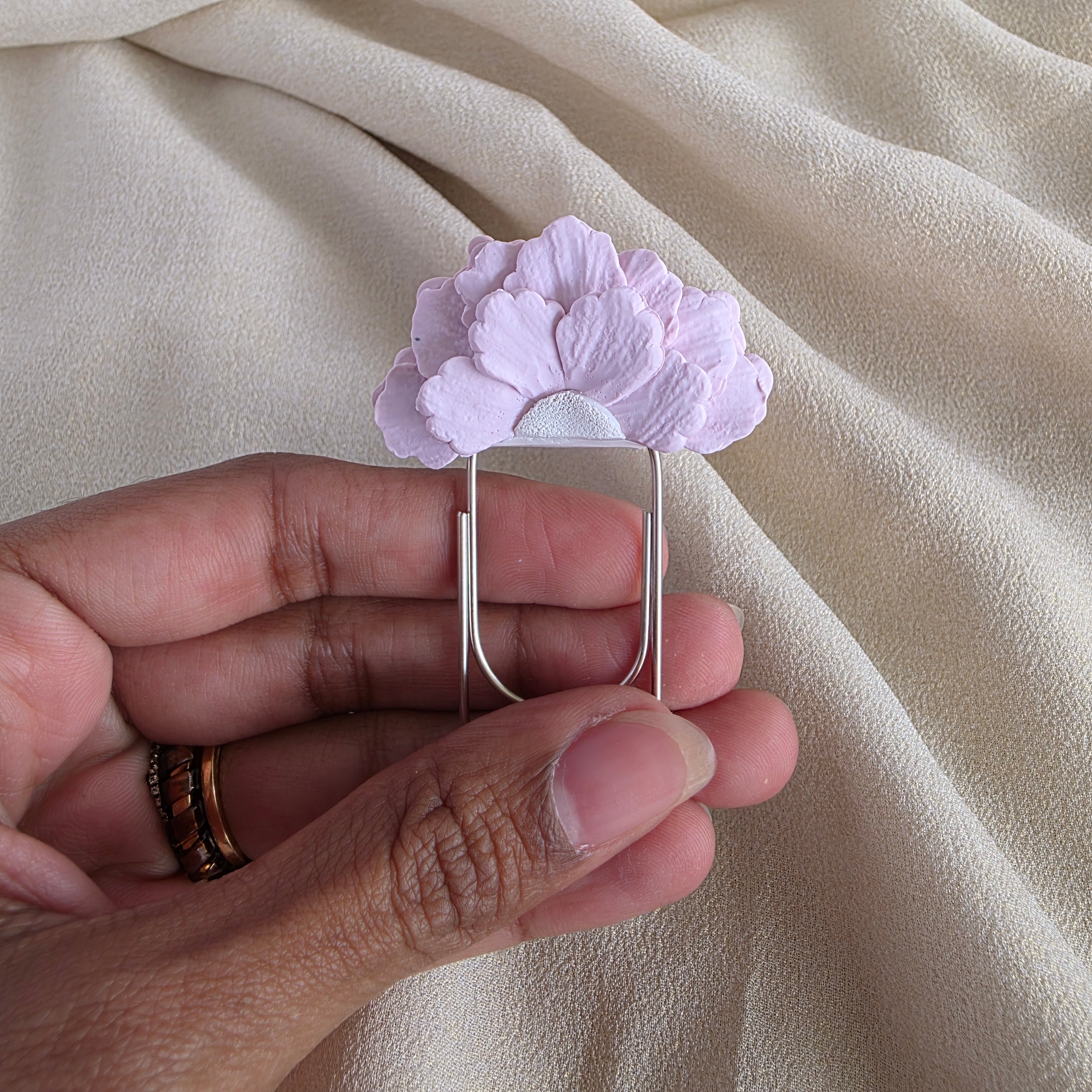 Page Petals Handmade Floral Bookmark | Oversized Flower Paper Clip Bookmark | Cute Book Lover Gift | Teacher Gift | Reading Accessory