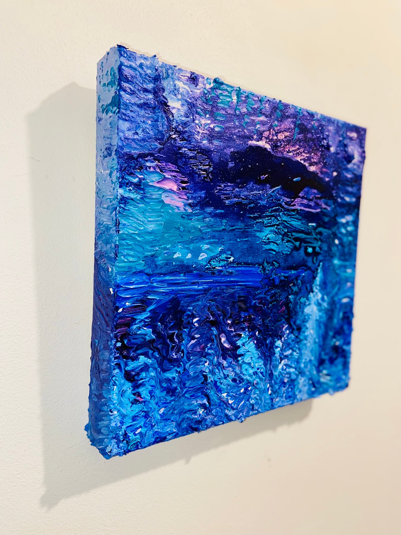 Uta: ORIGINAL CANVAS PAINTING 25.4x25.4x3.5cm by Margo Humphries