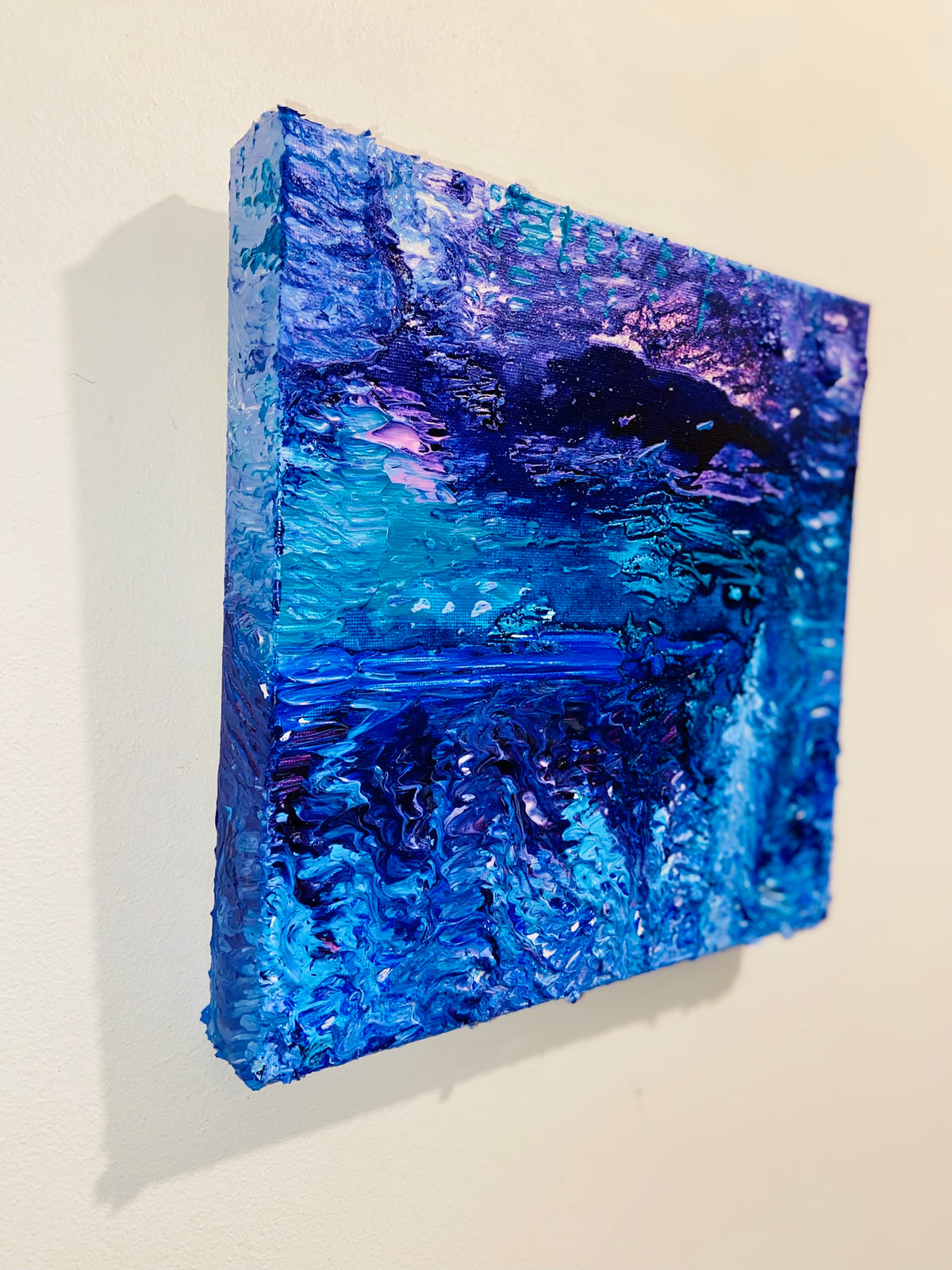 Uta: ORIGINAL CANVAS PAINTING 25.4x25.4x3.5cm by Margo Humphries