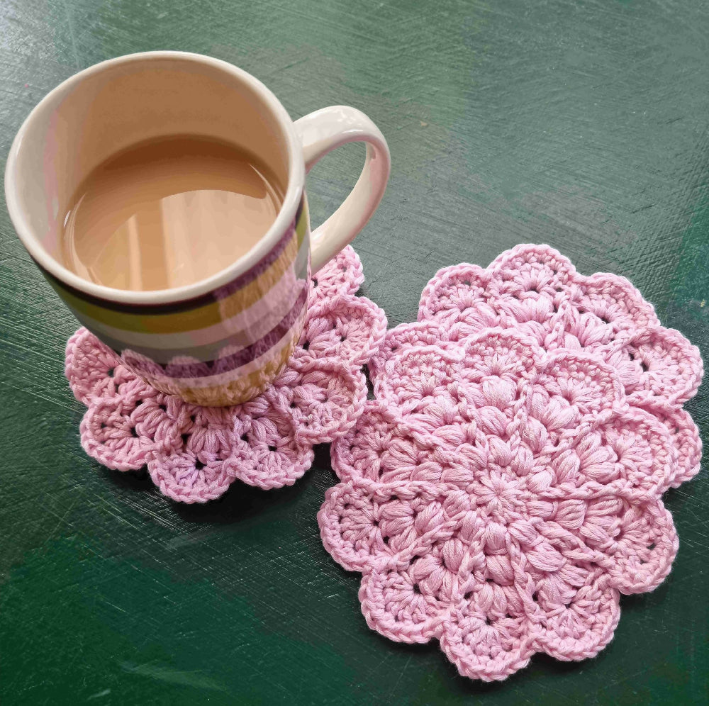 Boho Crochet Coasters | Various colours