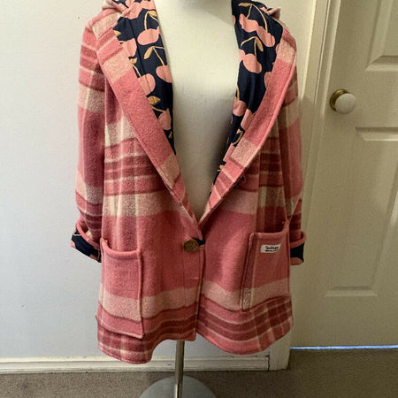 Vintage Recycled Wool Blanket Jacket - Size 16