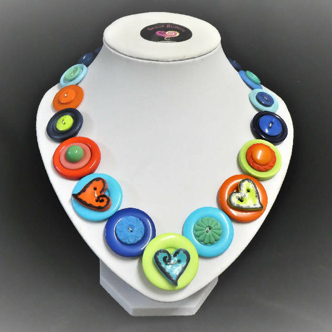 Hearts necklace - Blue for You