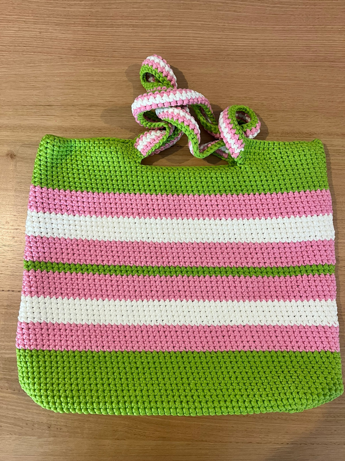 The Everyday Crochet Tote Bag - Pink Lemonade