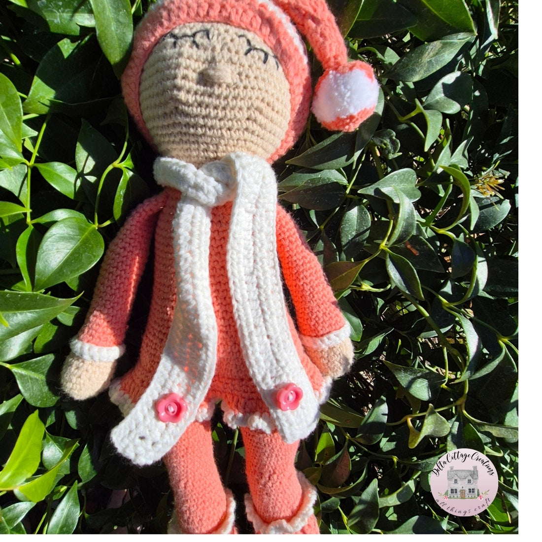 Handmade Crochet Sleeping Doll Sonja