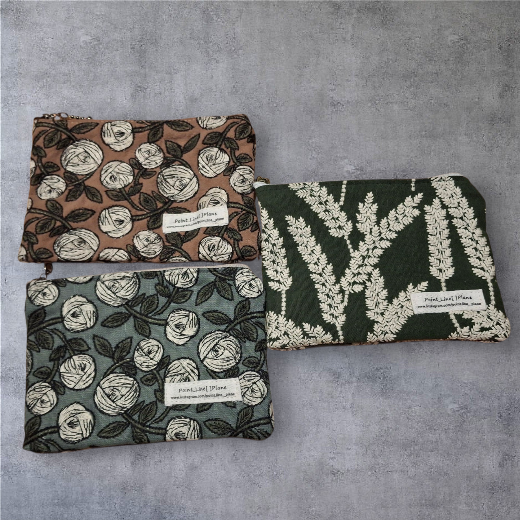 Passport-Sized Embroidered Pouch