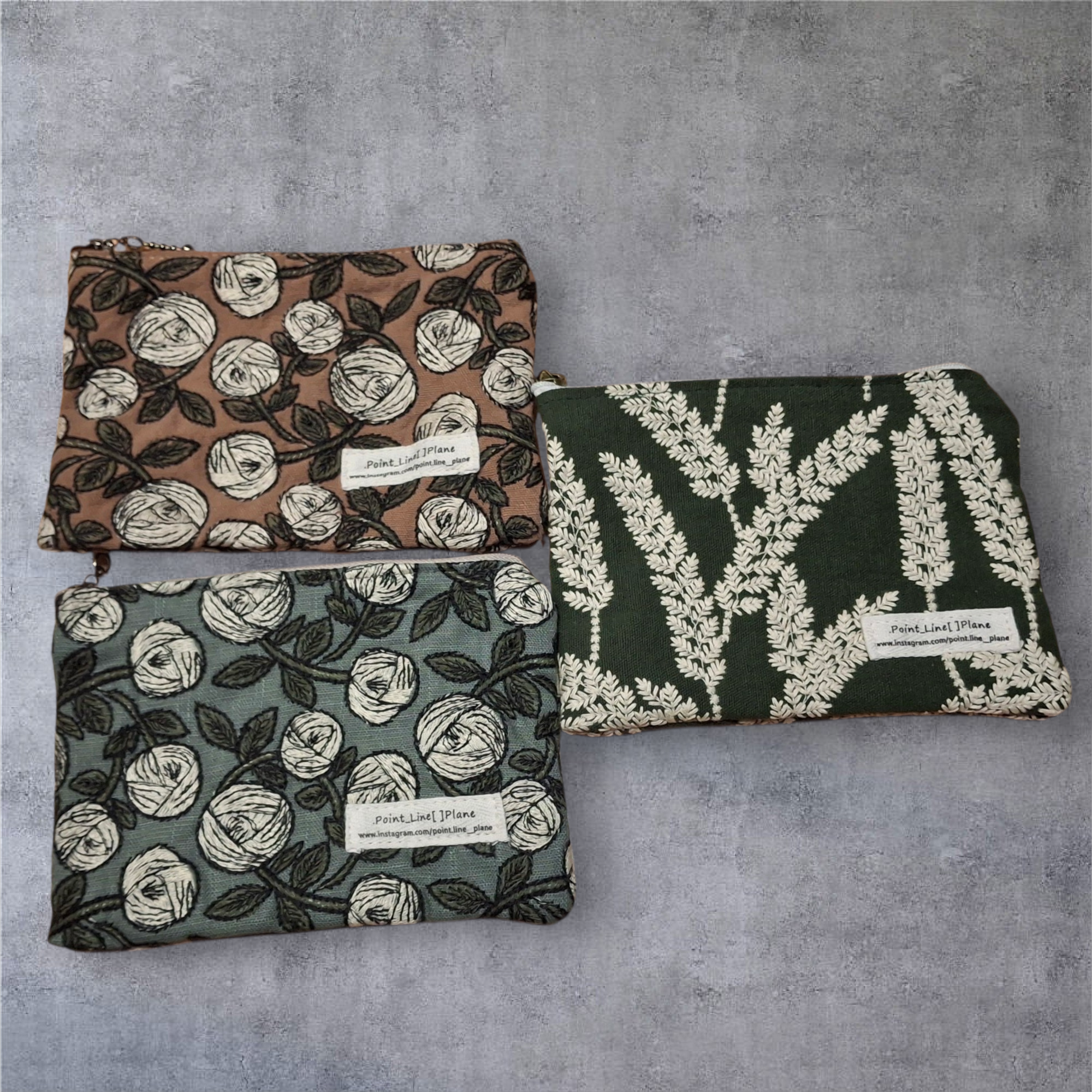 Passport-Sized Embroidered Pouch