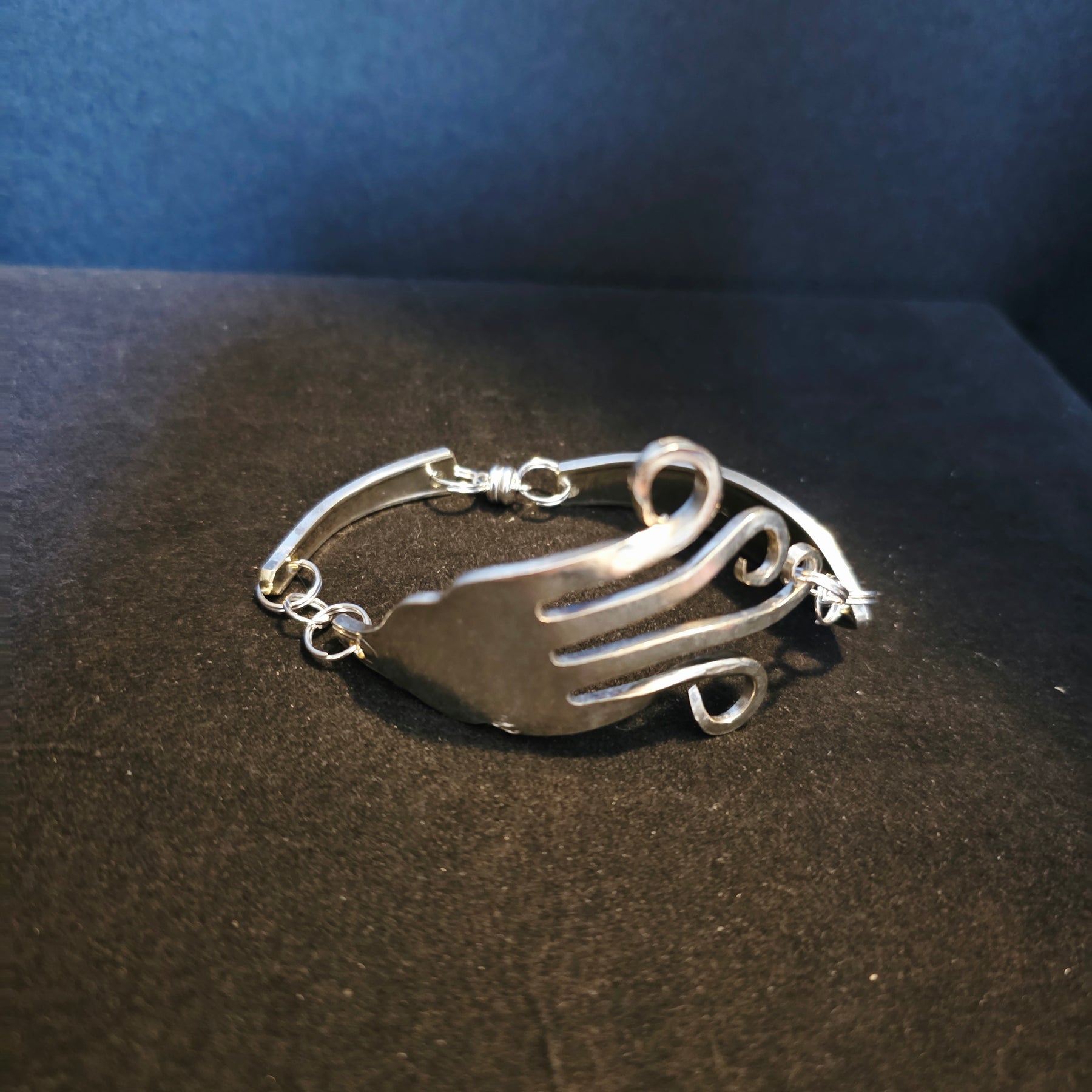 Silver Plated Fork Bracelet