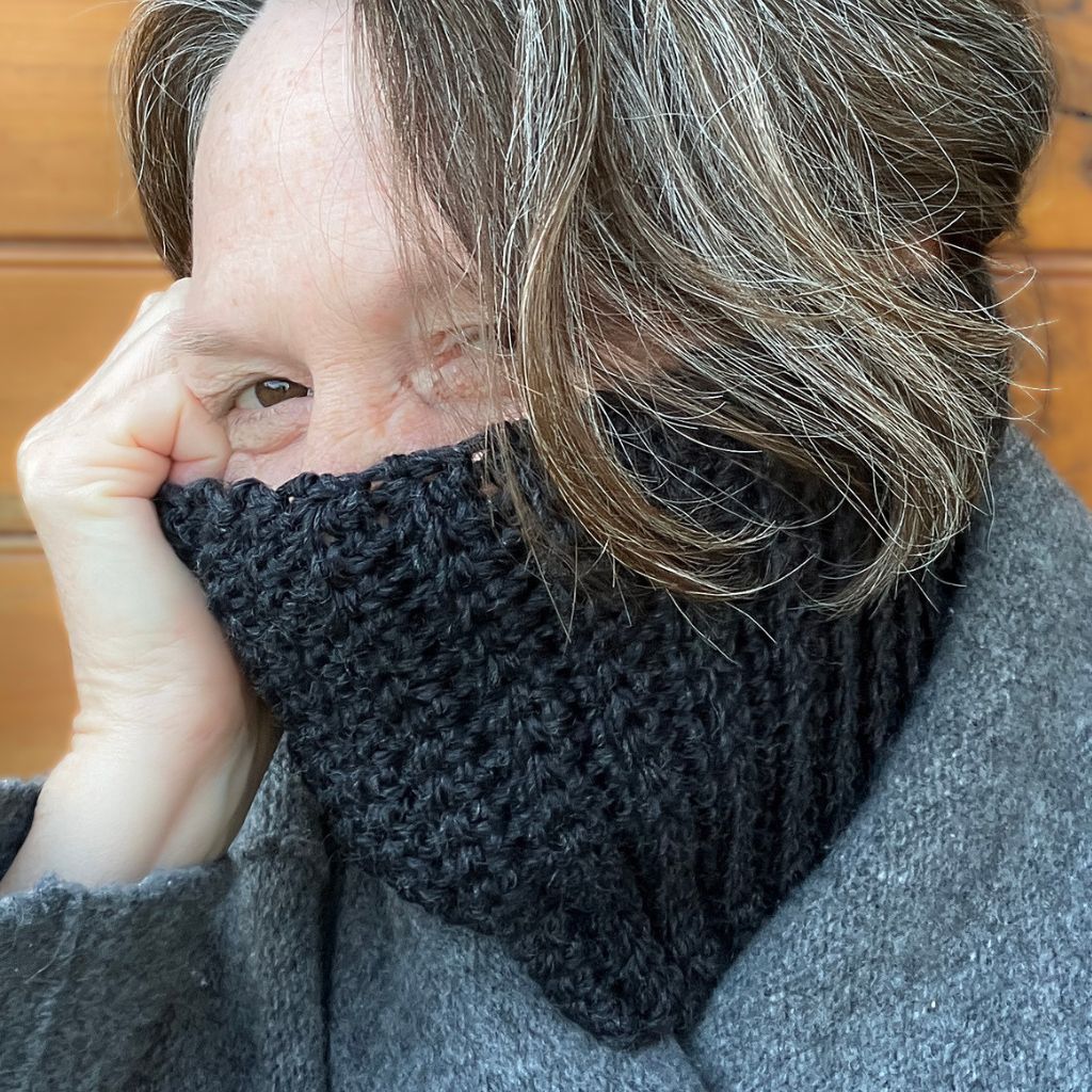 Neck Buff | Head Warmer - Warm Aussie Merino Wool - charcoal