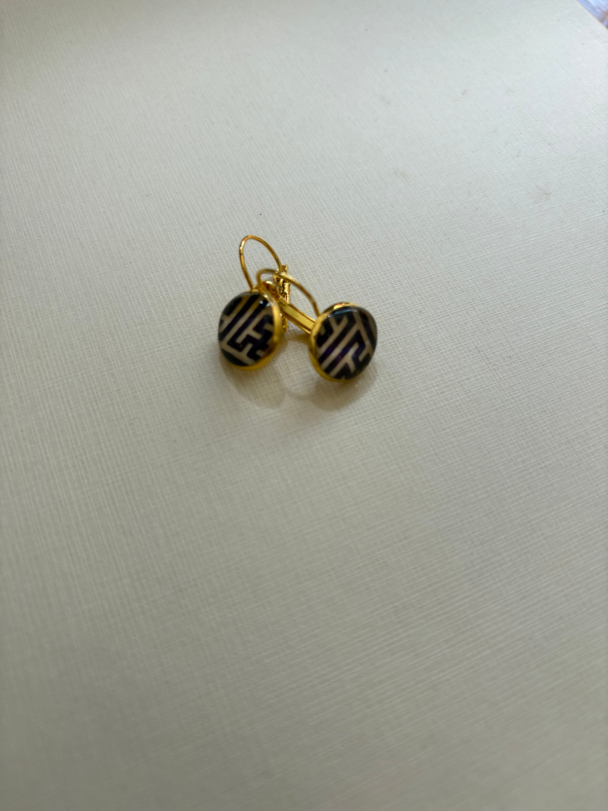 Japanese paper Resin earrings