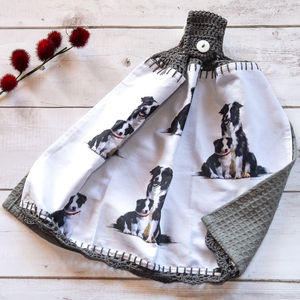 Pet Lovers Hanging Tea Towel / Hand Towels - Double