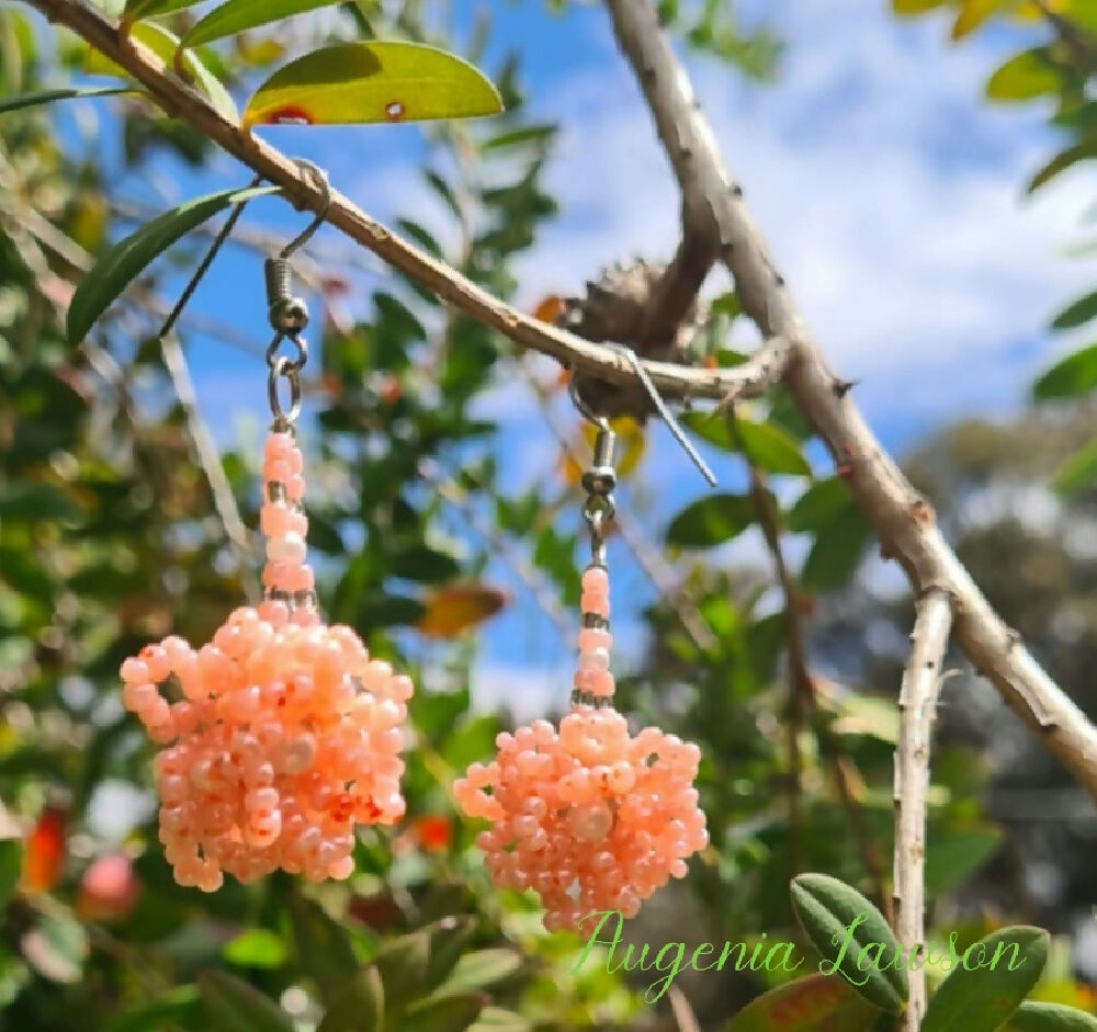 Beaded Flower Earrings