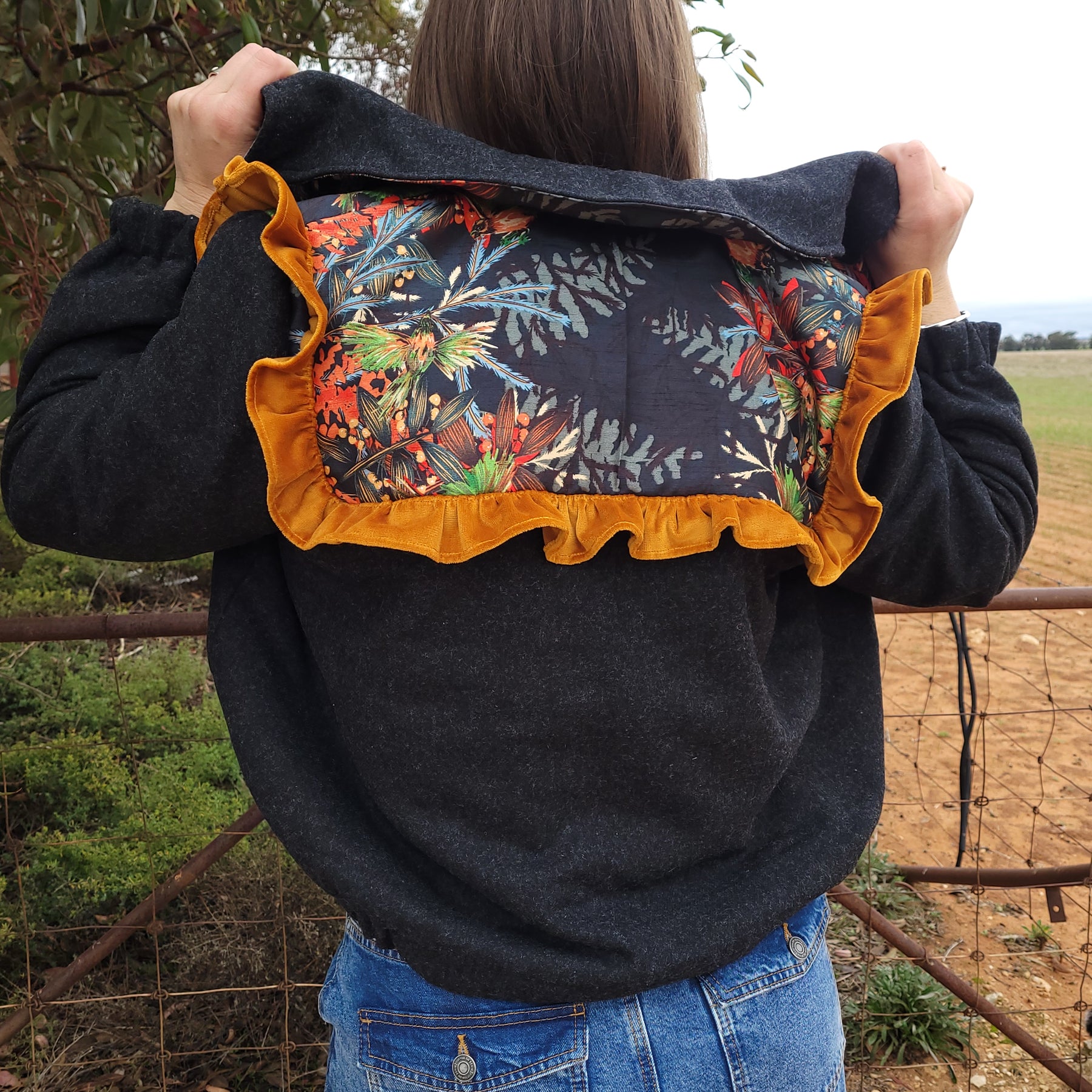 Woodland After Dark - Retro Bomber jacket - L/XL