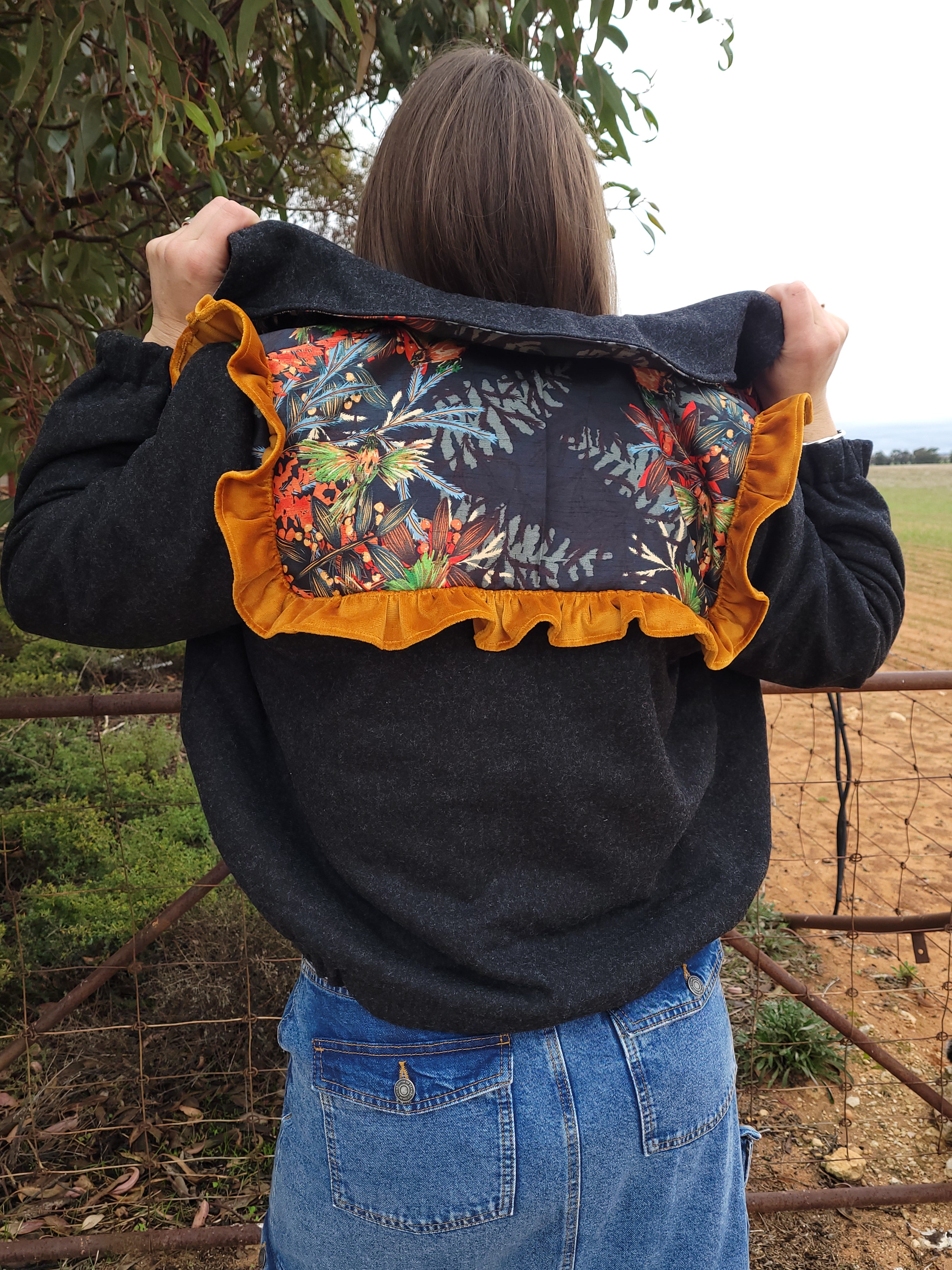 Woodland After Dark - Retro Bomber jacket - L/XL