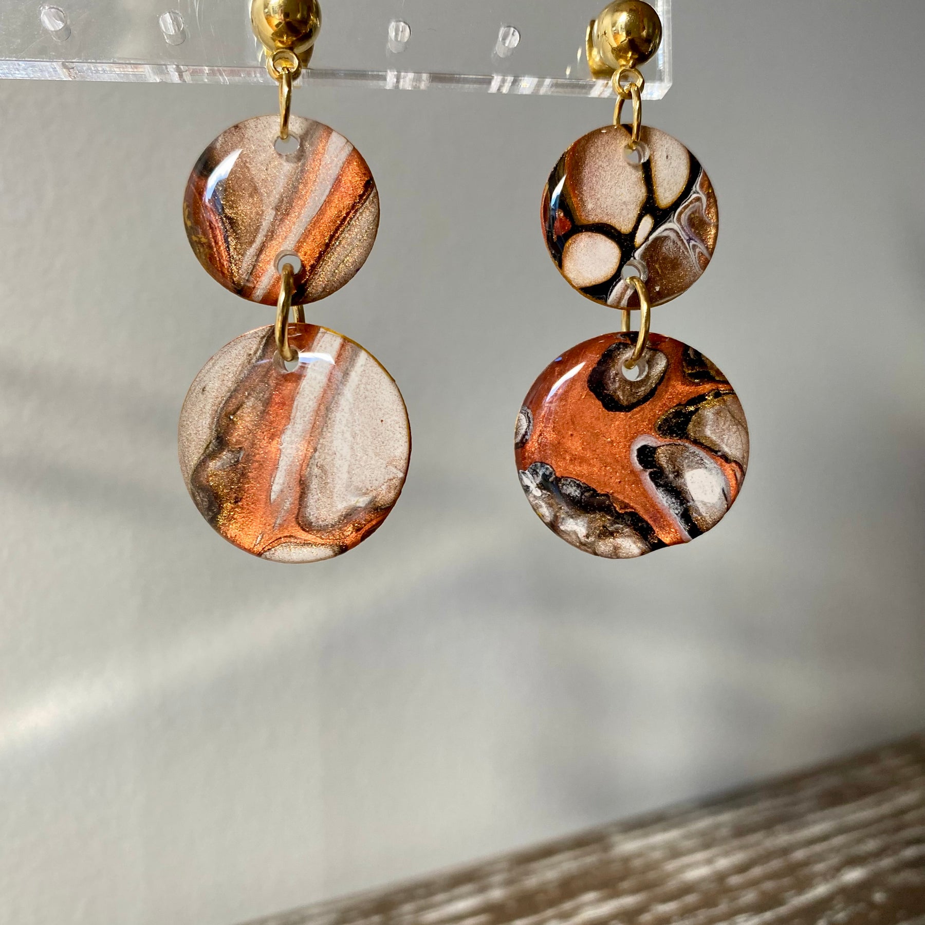 Cafe Latte Collection Arty Earrings