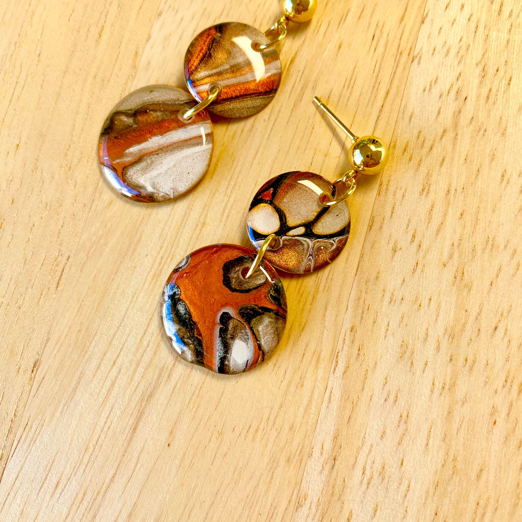 Cafe Latte Collection Arty Earrings