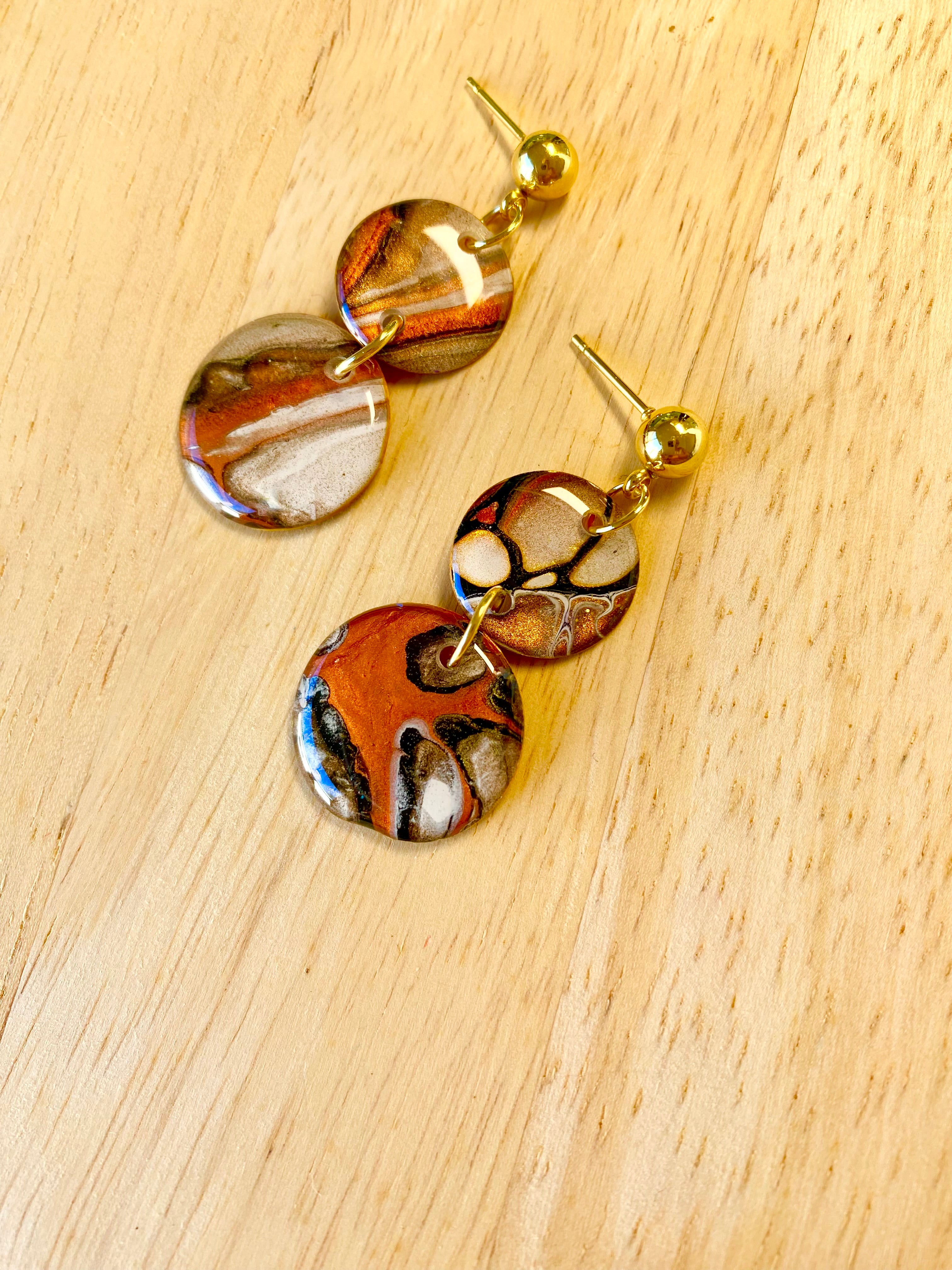 Cafe Latte Collection Arty Earrings
