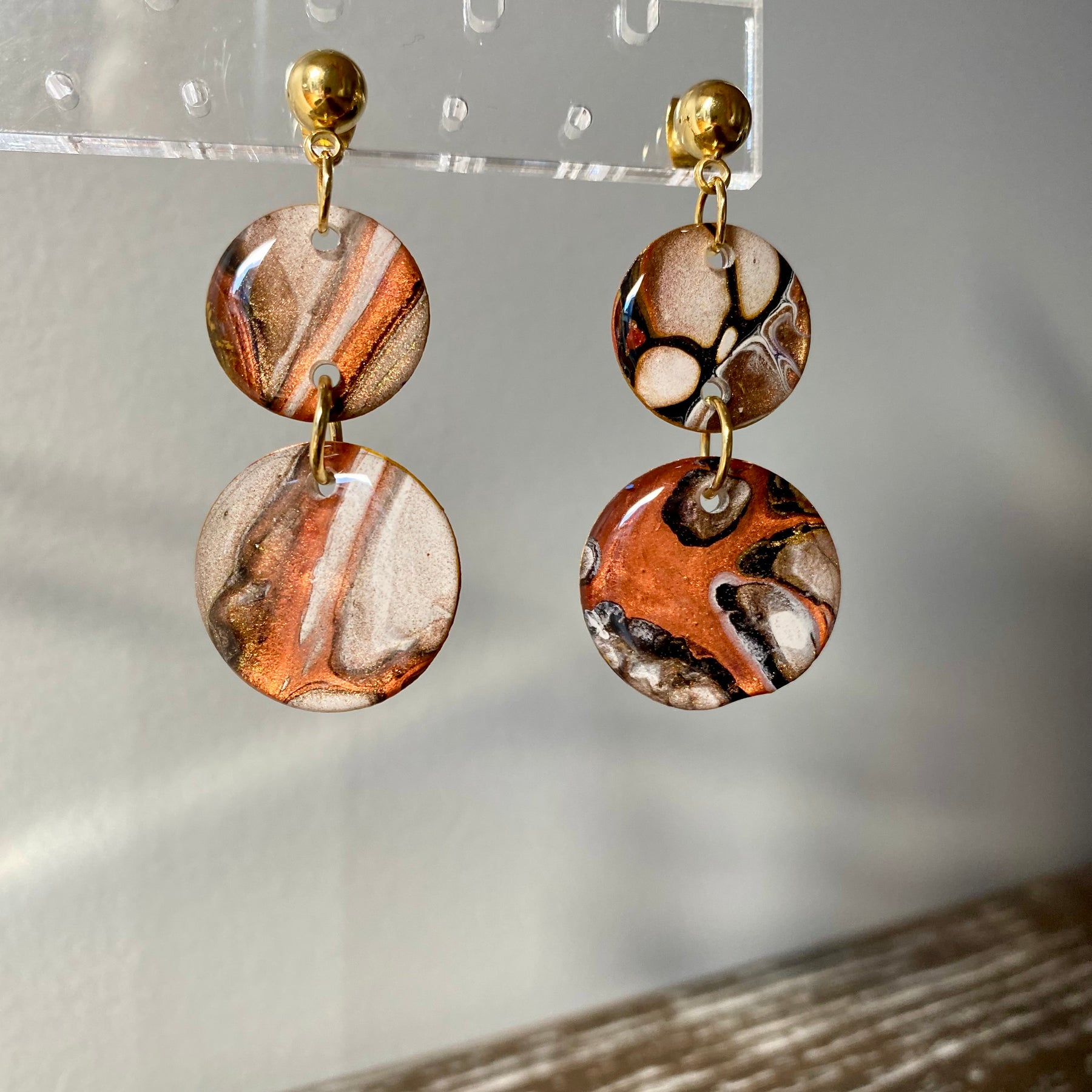 Cafe Latte Collection Arty Earrings
