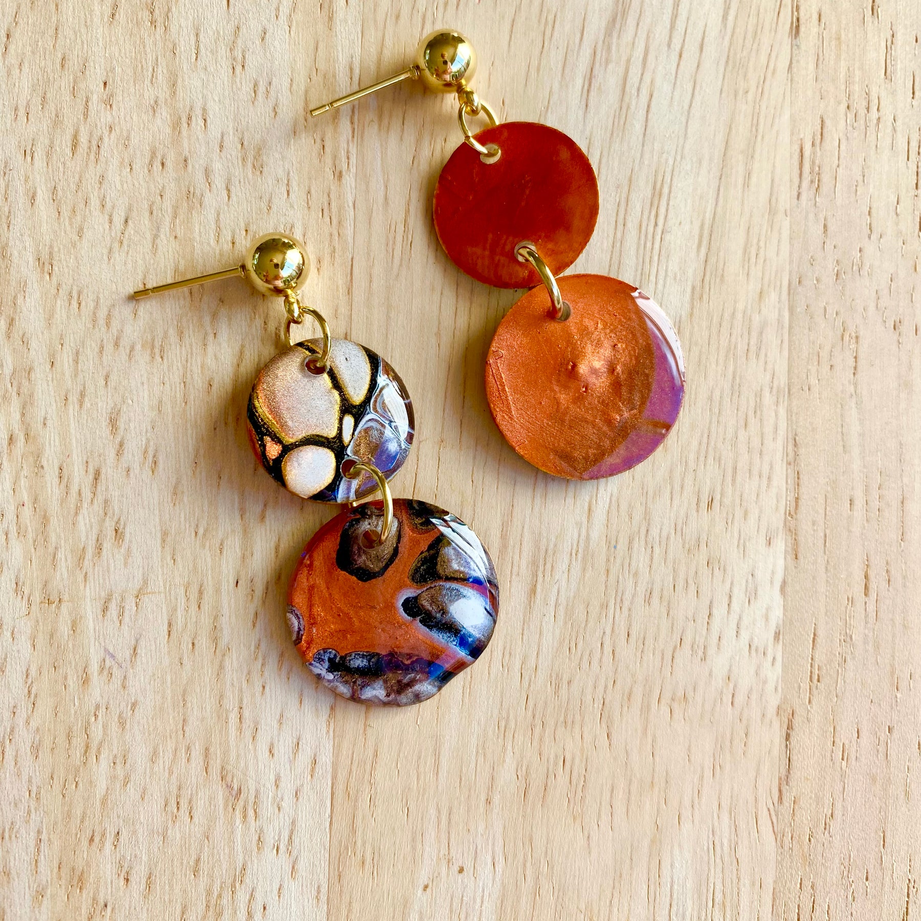 Cafe Latte Collection Arty Earrings