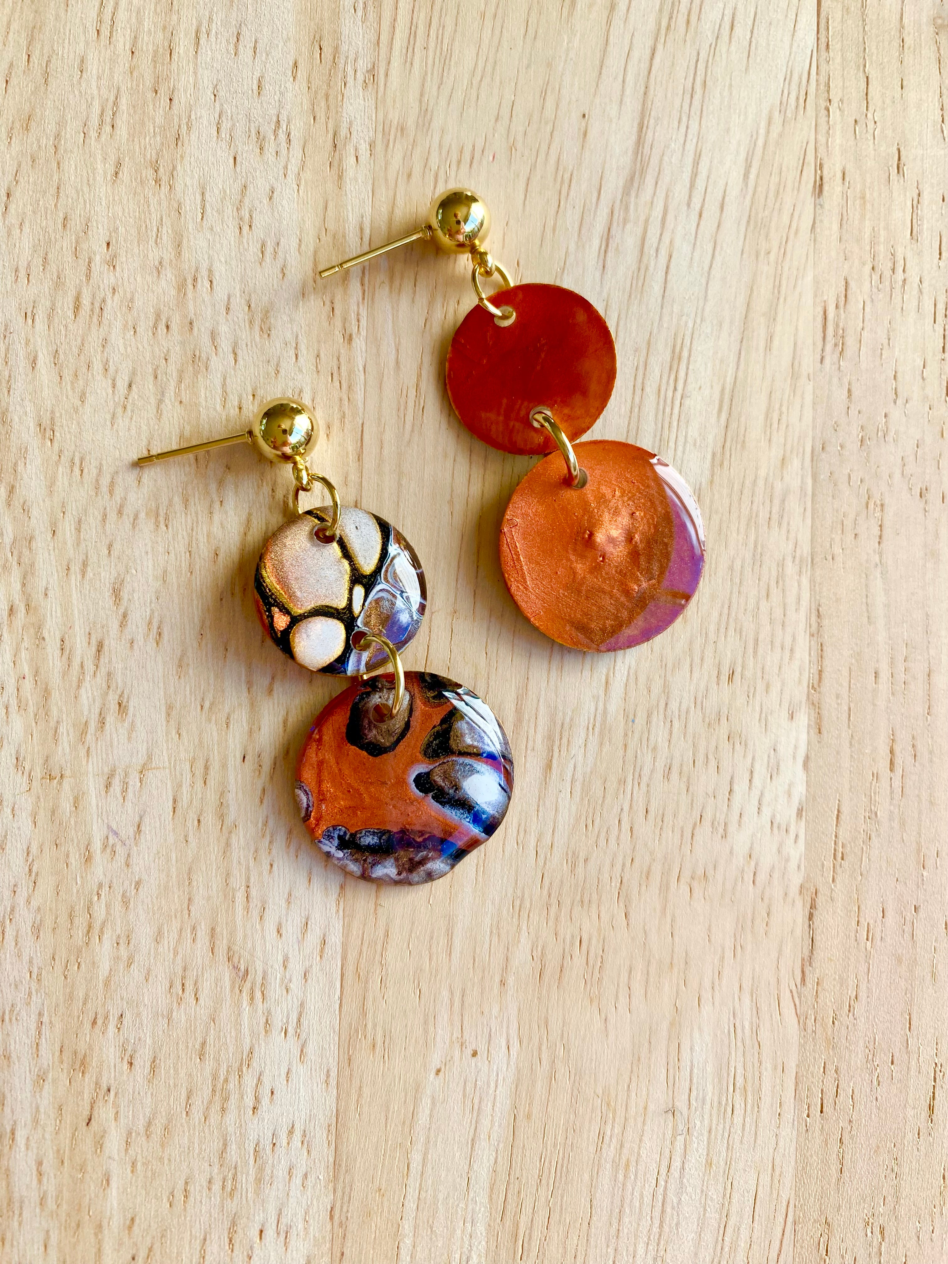 Cafe Latte Collection Arty Earrings