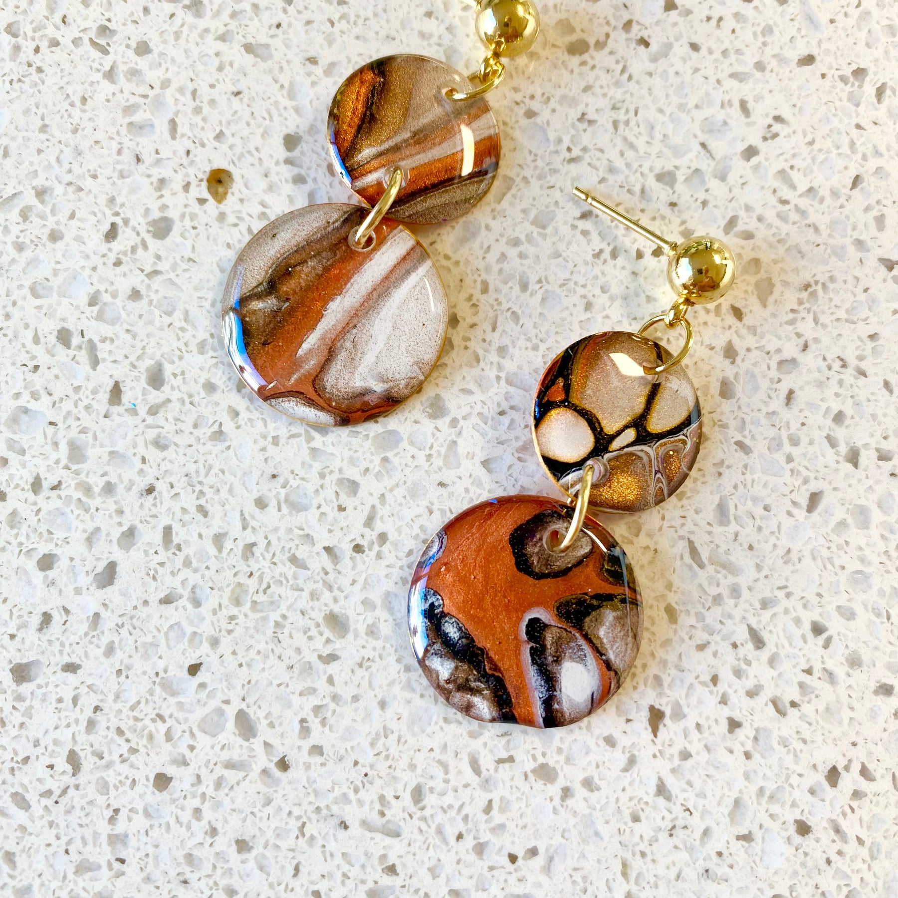 Cafe Latte Collection Arty Earrings
