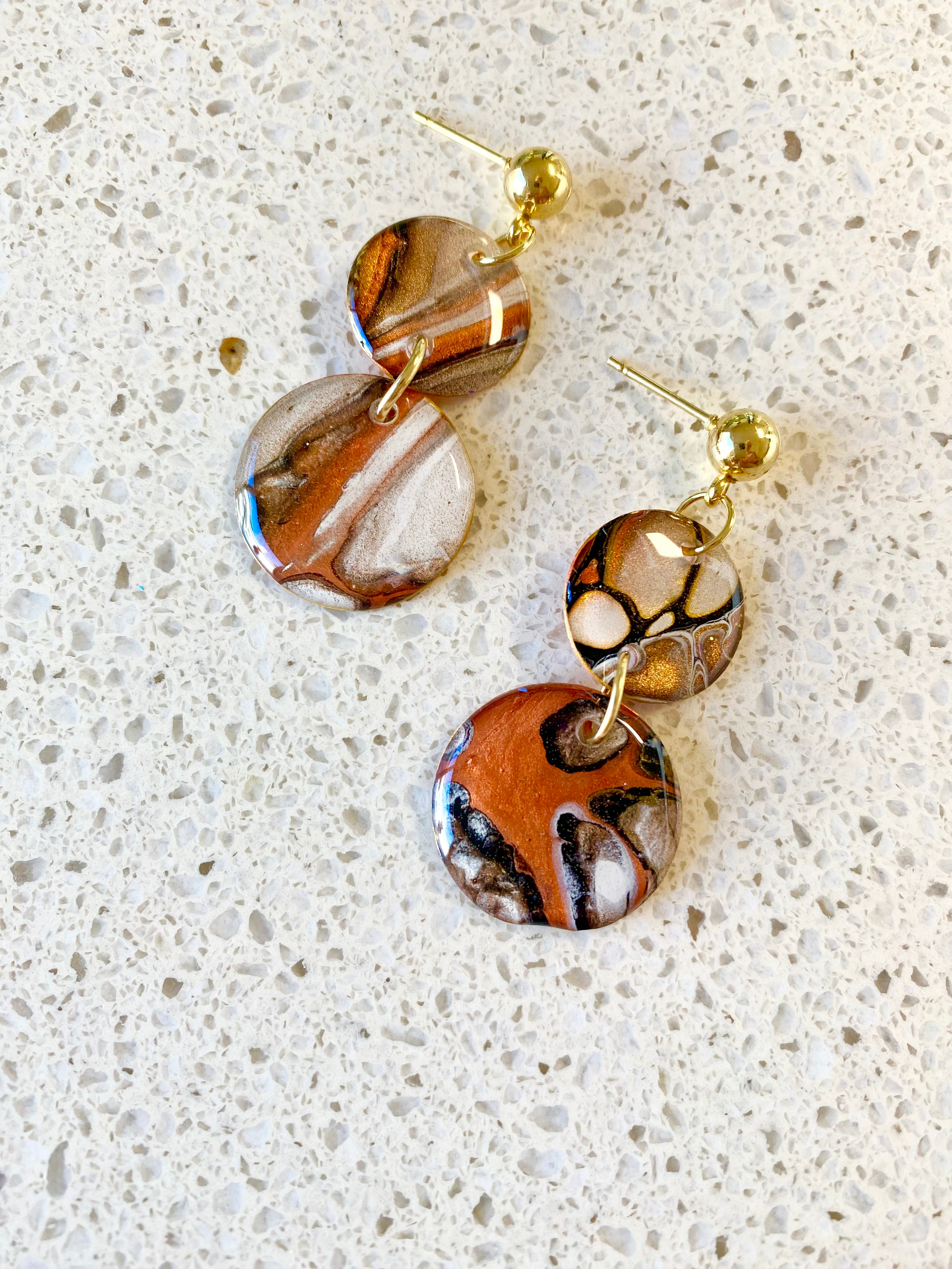 Cafe Latte Collection Arty Earrings