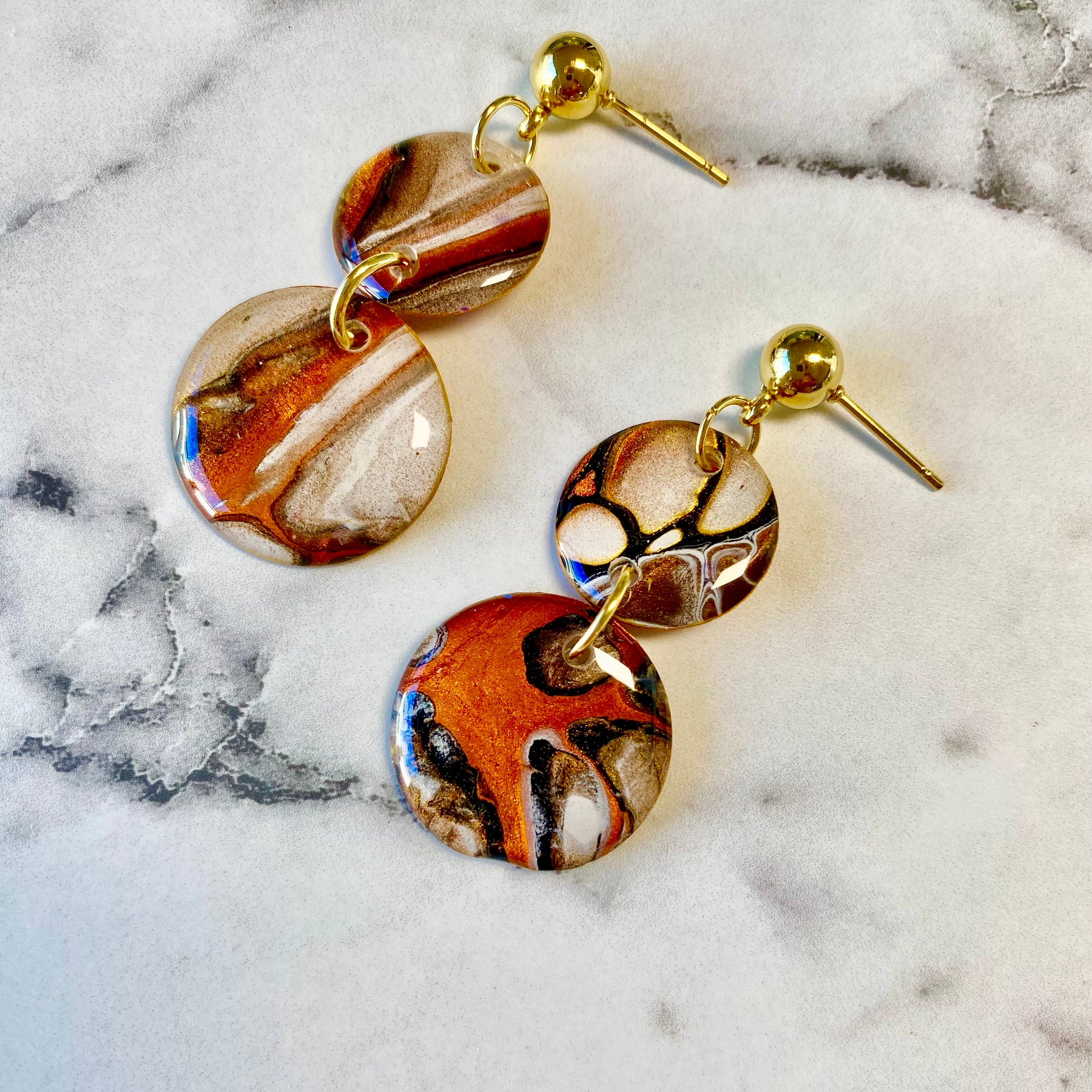 Cafe Latte Collection Arty Earrings