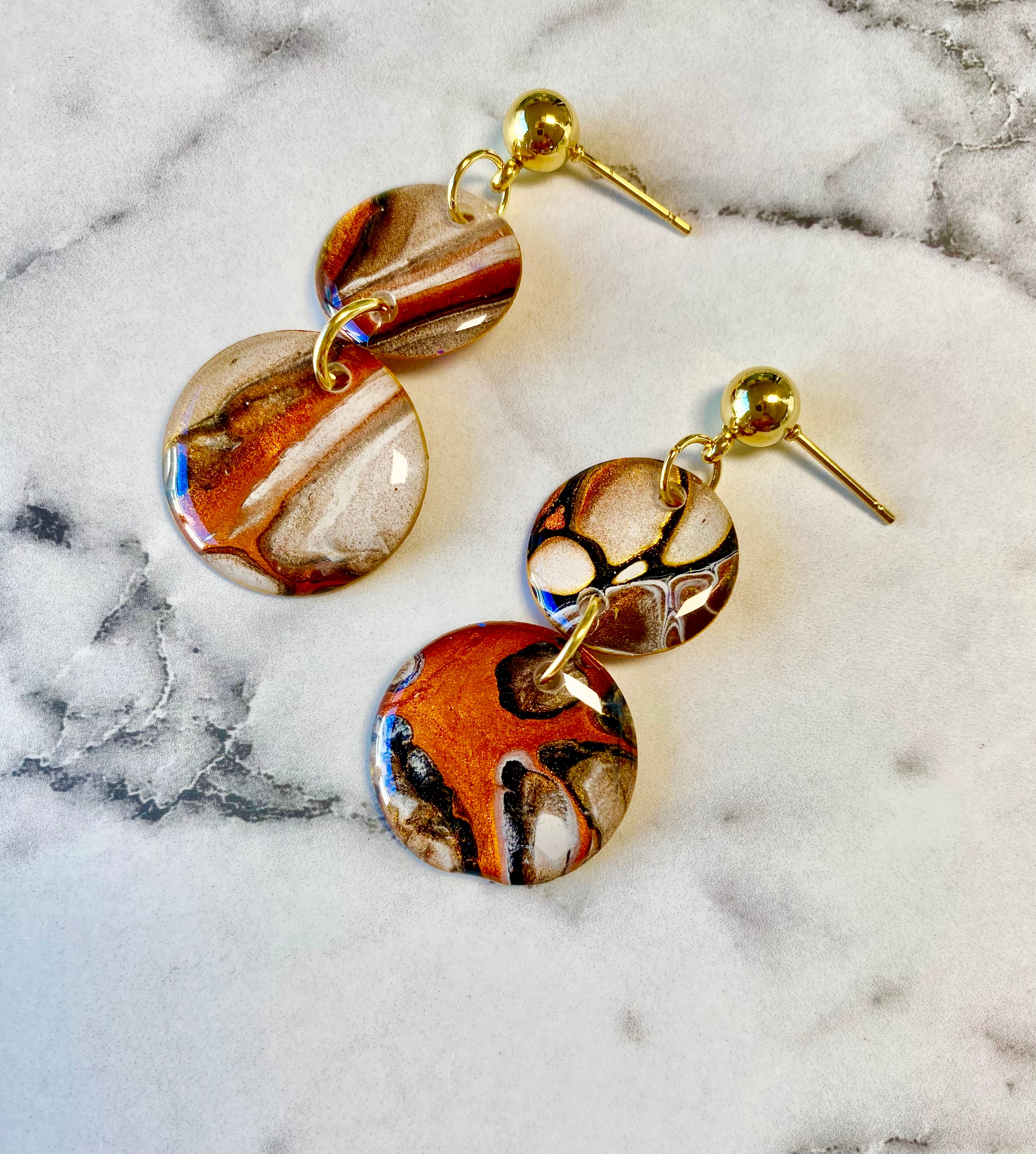 Cafe Latte Collection Arty Earrings