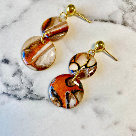 Cafe Latte Collection Arty Earrings