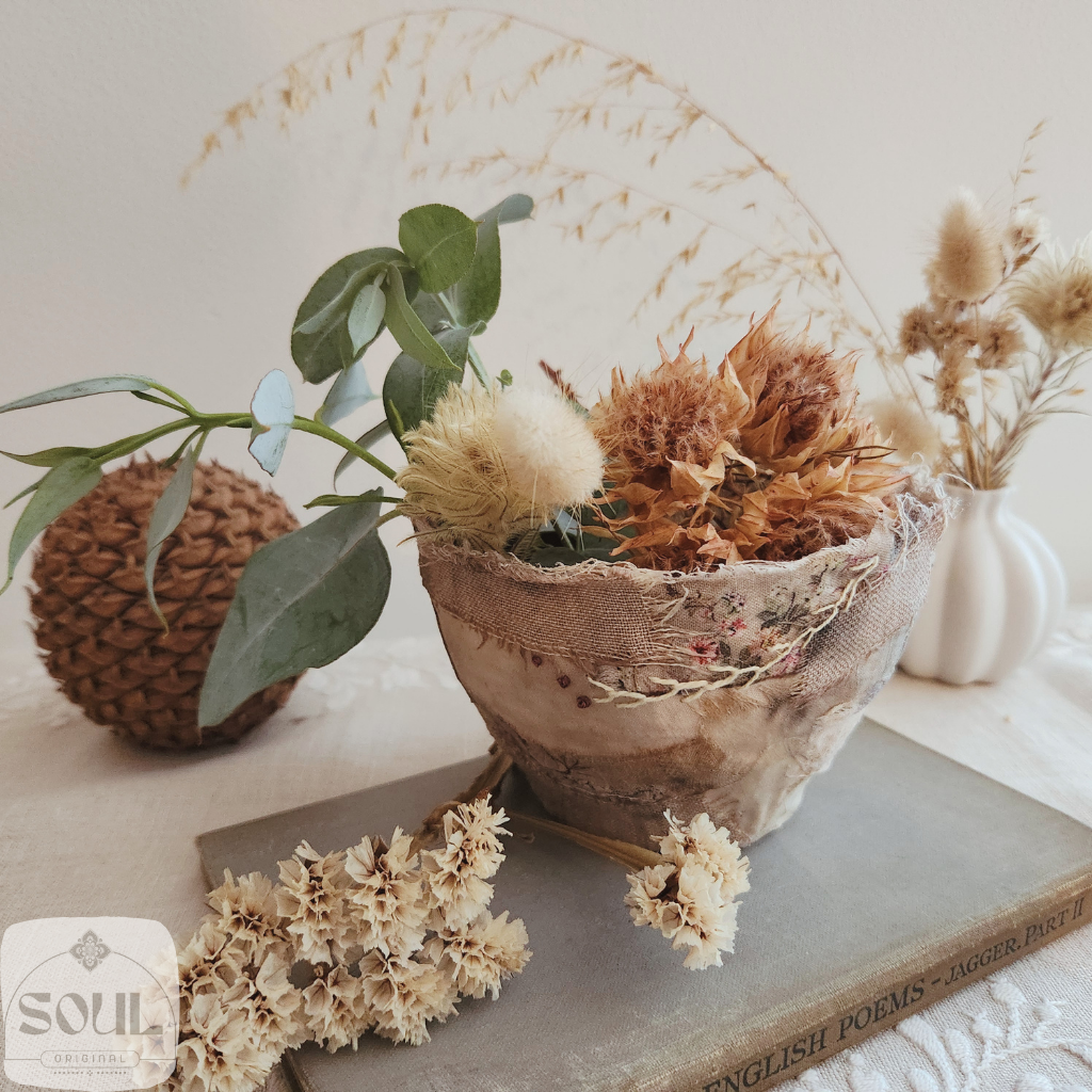 Textile Art Bowl – Natural & Earthy (4)