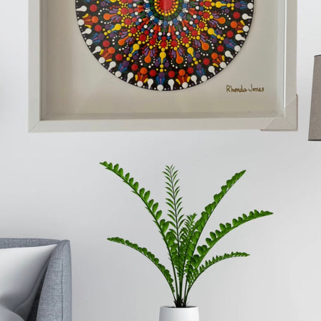 Skittle Acrylic Hand-dotted Mandala