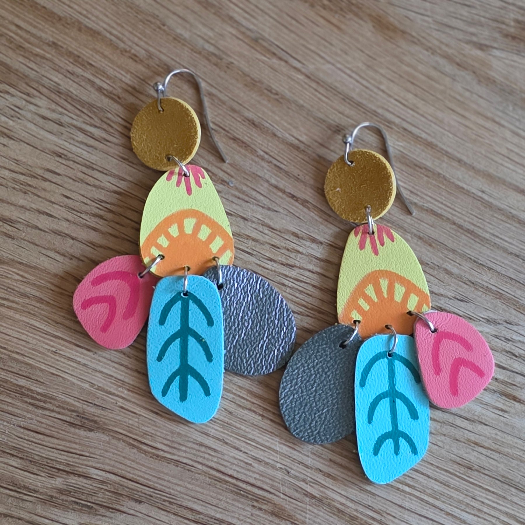 Audace Musa Leather Earrings - Amalfi