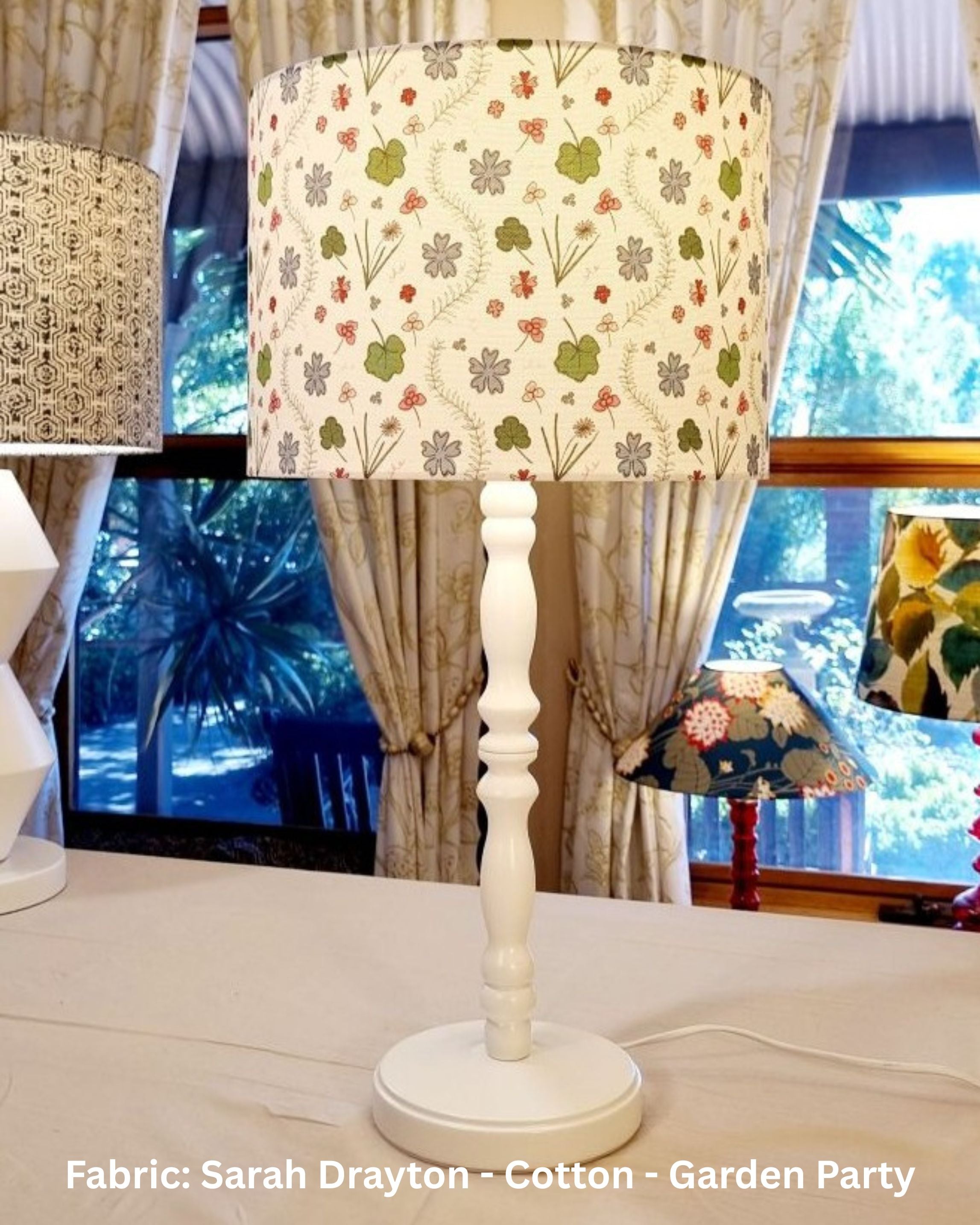 30cm Drum Lampshade in various fabrics