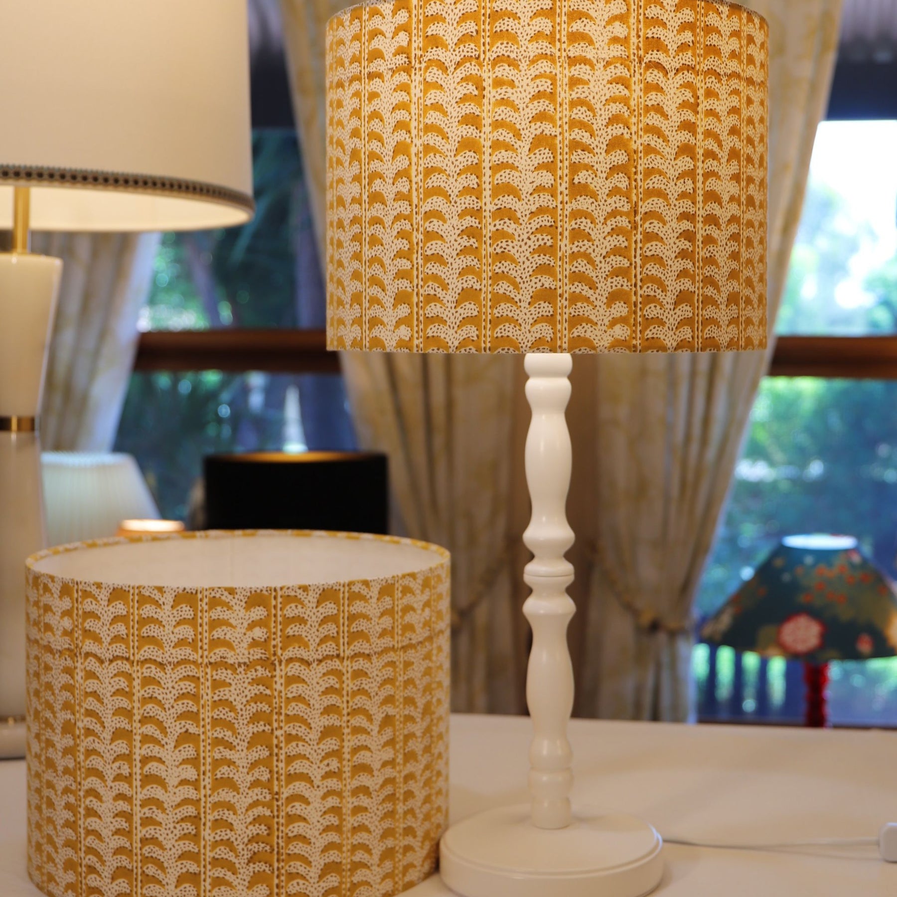 30cm Drum Lampshade in various fabrics