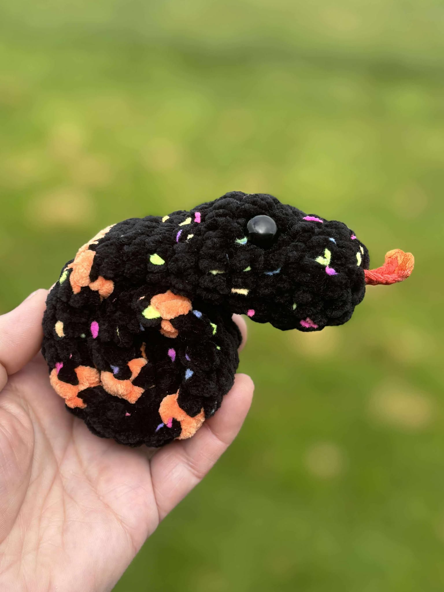Snake Plush Fun Wrist Band Wearable Crochet Toy Set #2