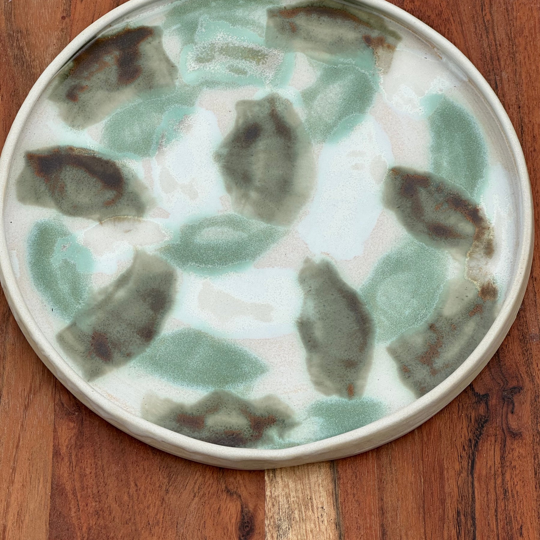 Catch My Drift | Handmade Ceramic Serving Plate | Coastal Stoneware Platter | 22.5cm