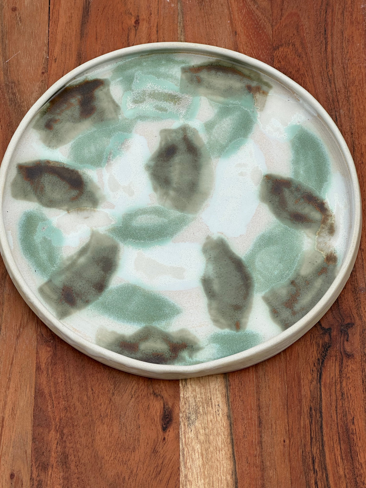 Catch My Drift | Handmade Ceramic Serving Plate | Coastal Stoneware Platter | 22.5cm