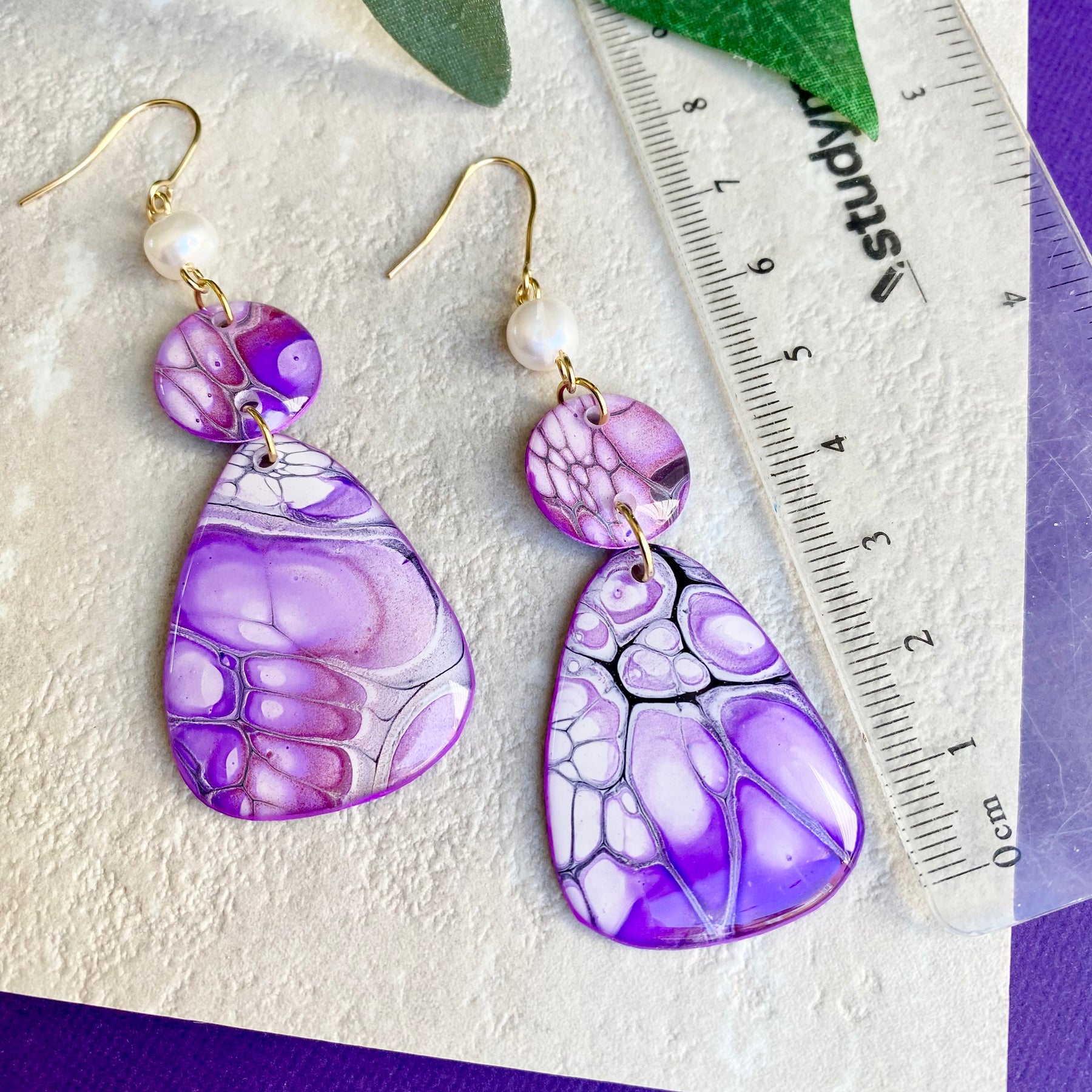 Freshwater Pearl Collection Lilac Earrings