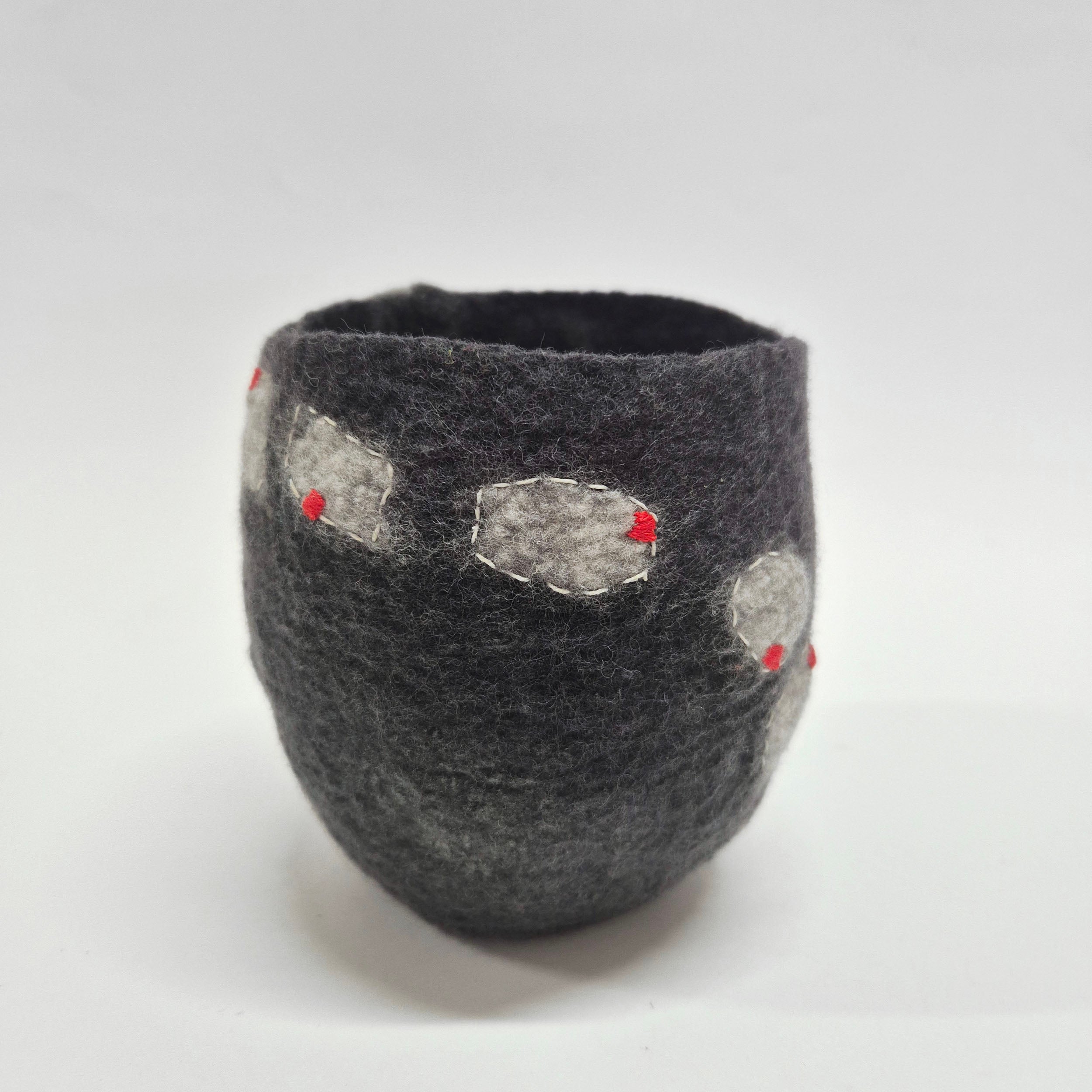 Modern Textile Art Vase - Felt Vessel