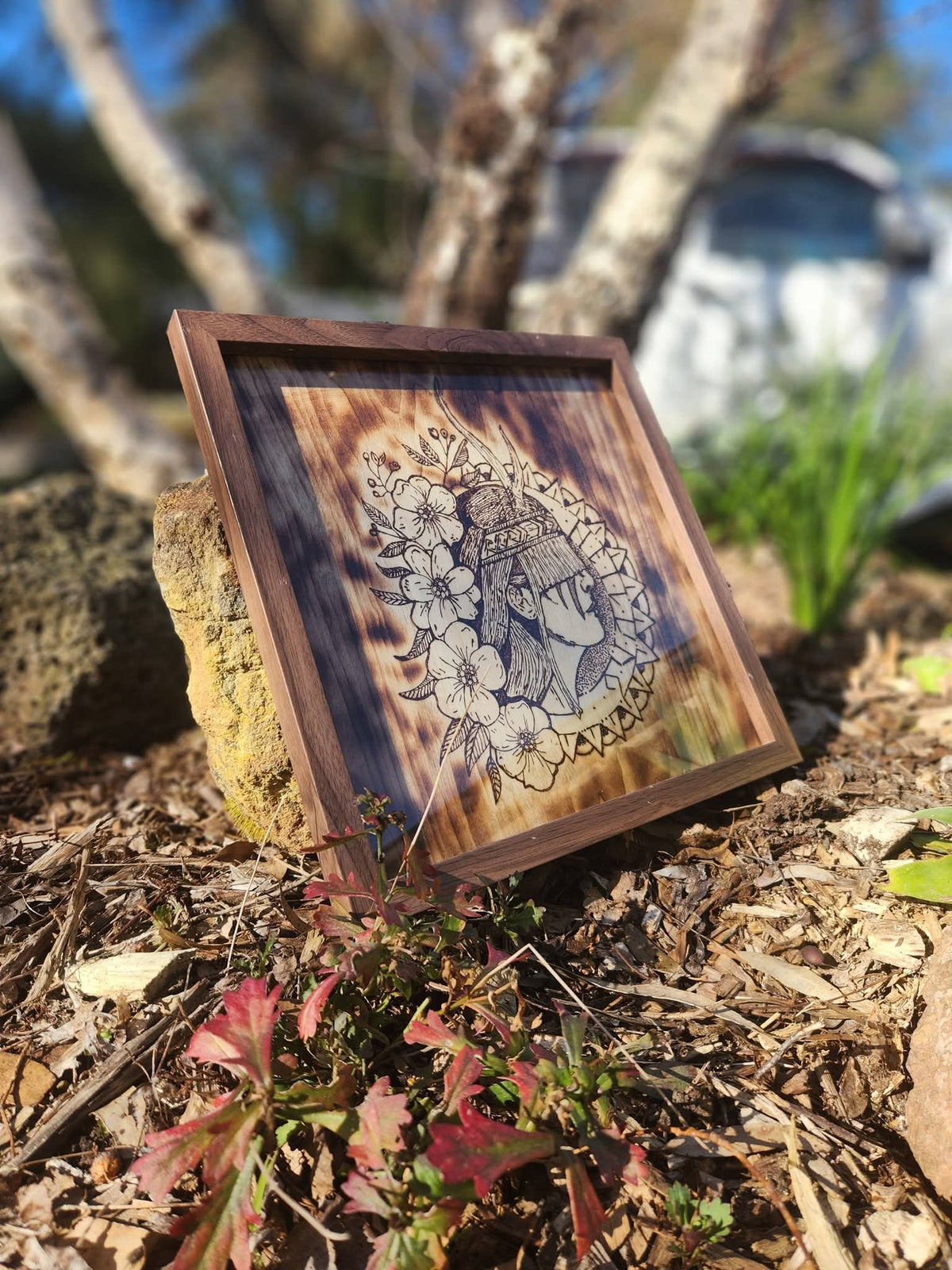 Heilung Norse Wood Burning Art