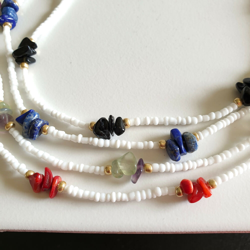 Chip + White beads necklace copy 2