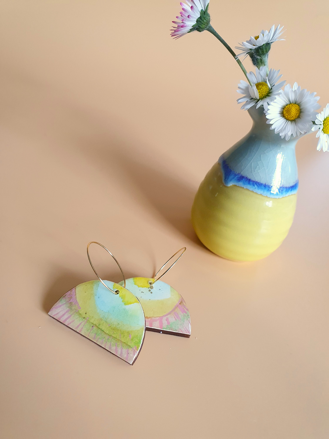 The Tutti Frutti Collection | Resin art jewellery | Medium and large dangle earrings