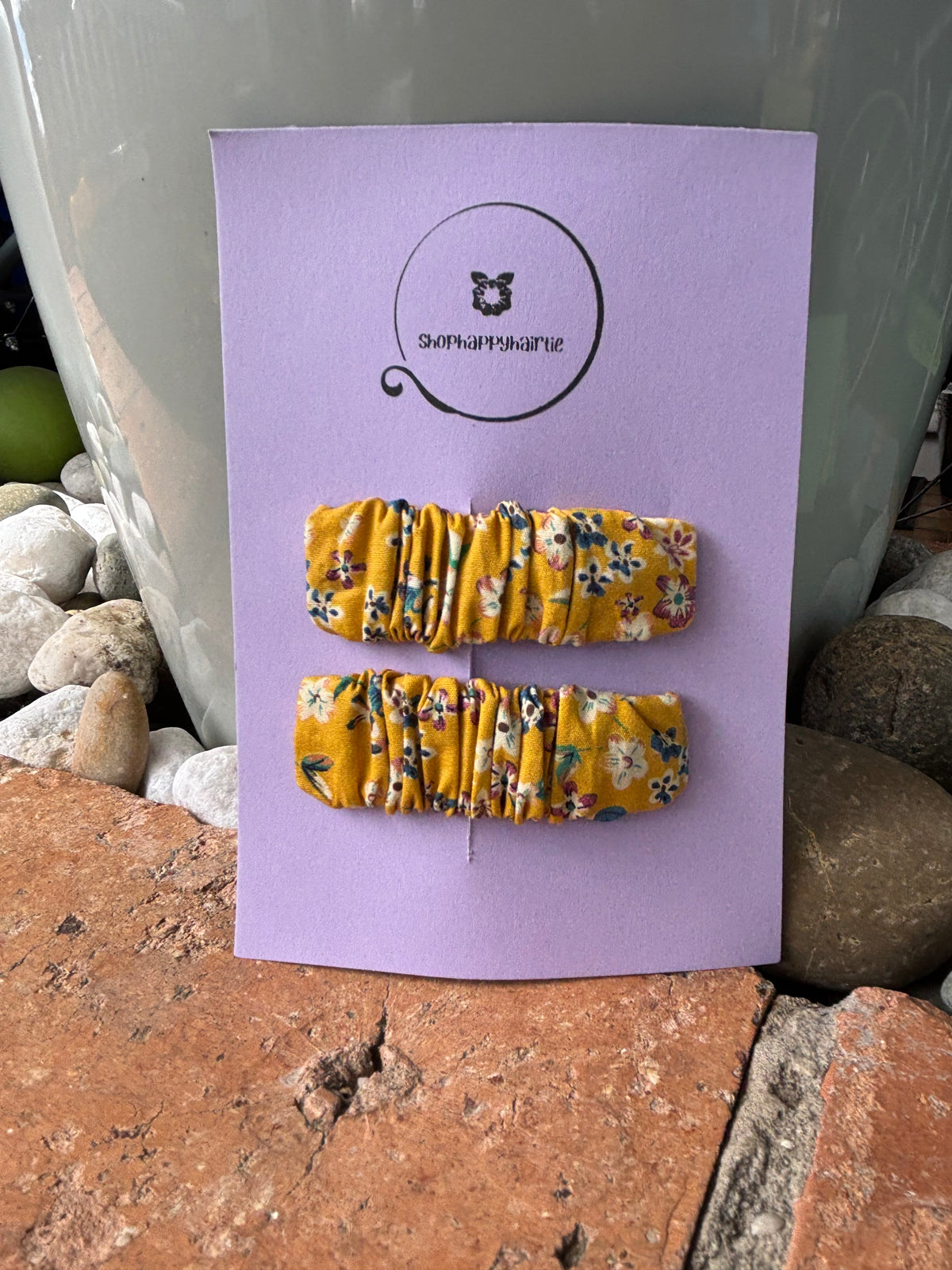 Handmade Ruffle Hair Clips