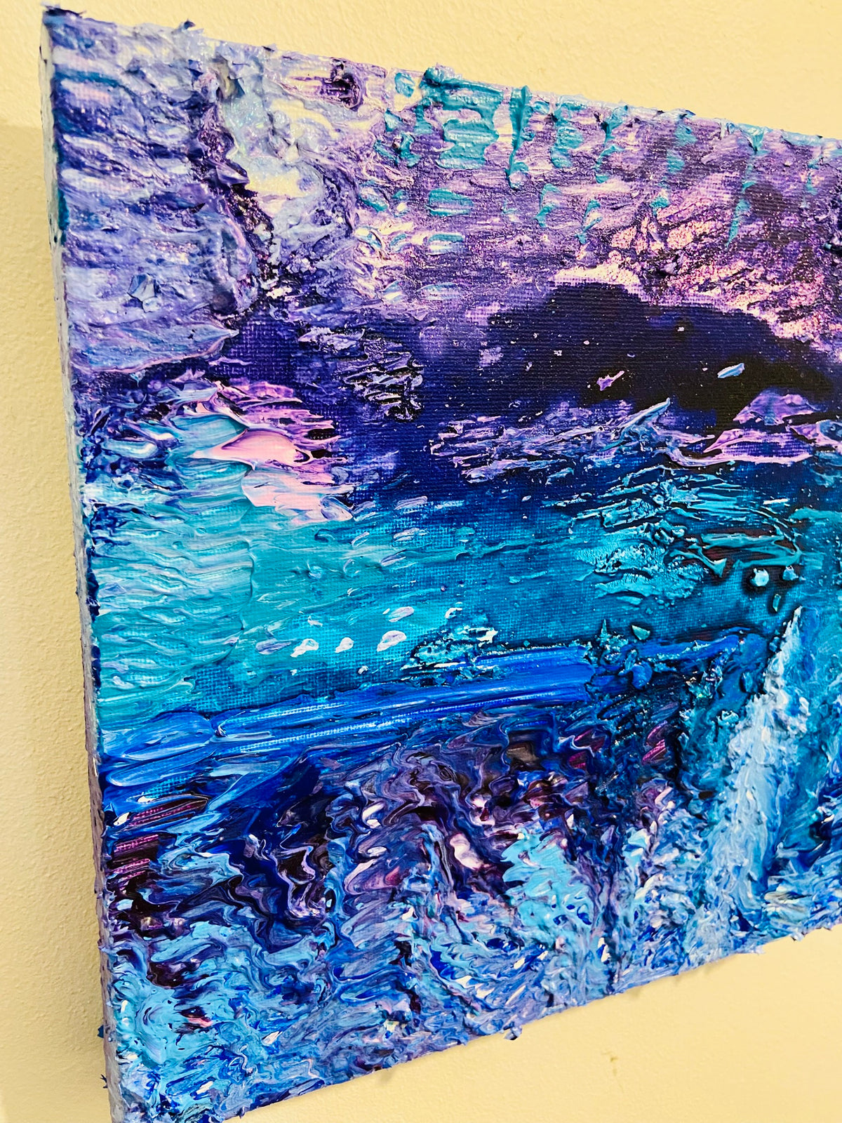 Uta: ORIGINAL CANVAS PAINTING 25.4x25.4x3.5cm by Margo Humphries