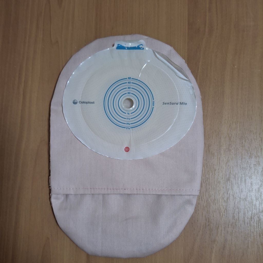 STOMA BAG COVER REGULAR LACE PINK ILEOSTOMY, COLOSTOMY, UROSTOMY