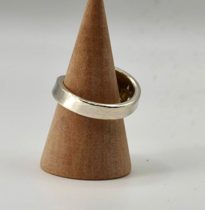 Citrine, Saphire and Amythyst Ring in 925 Silver