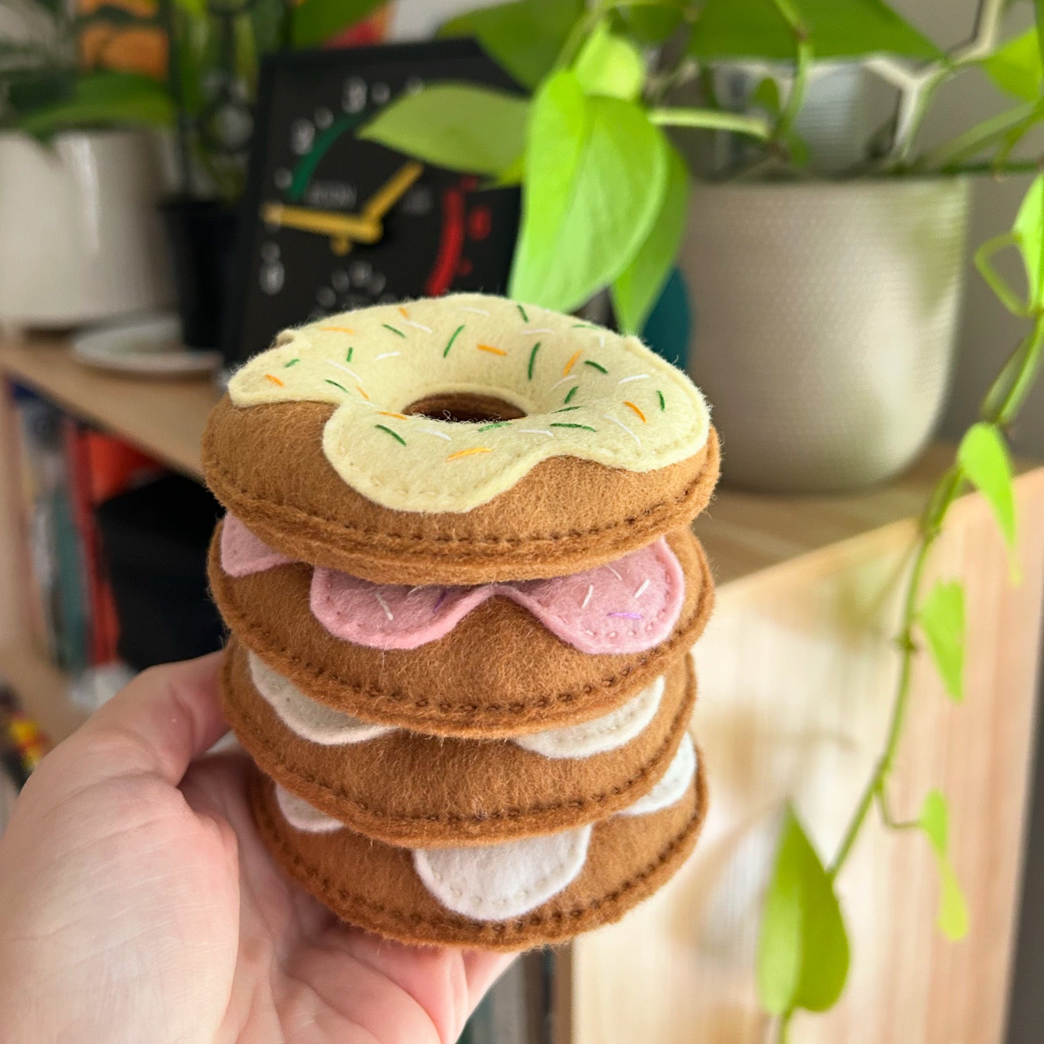 Donut, play food, play kitchen, felt food