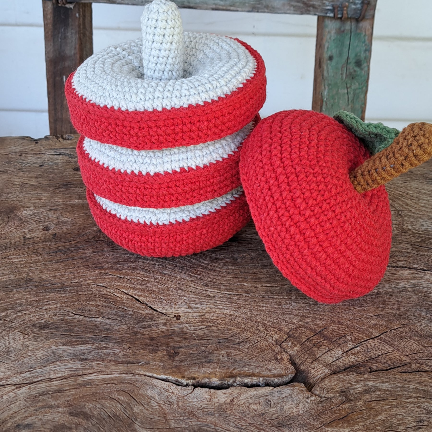 apple stacker toy for creative play