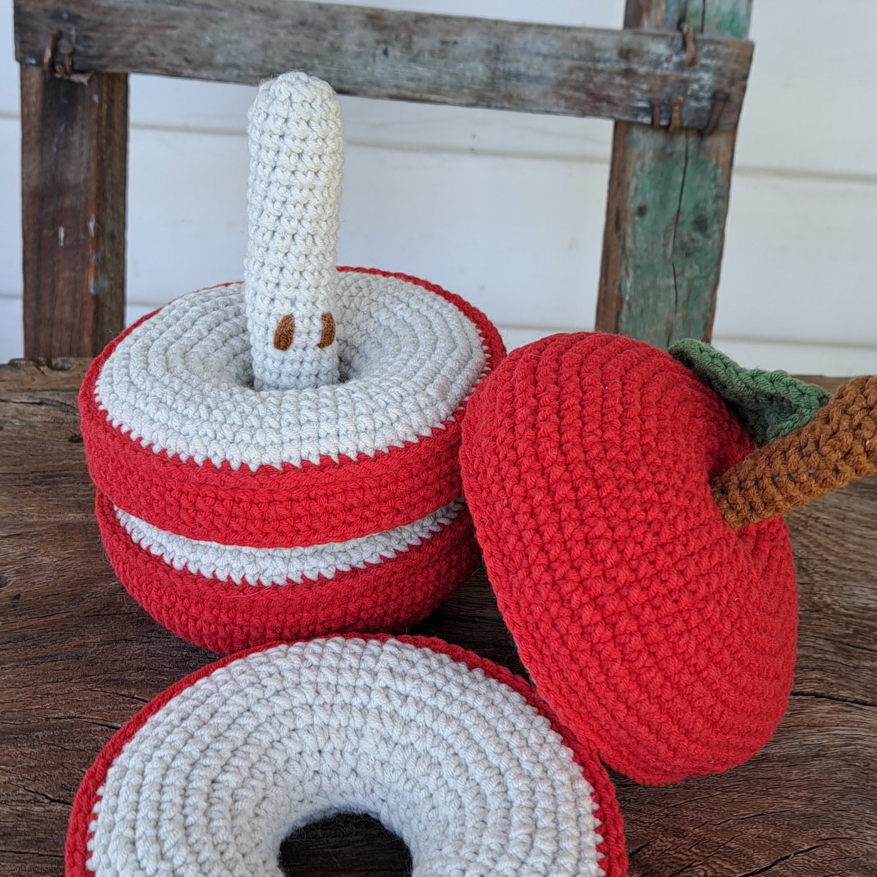 apple stacker toy for creative play